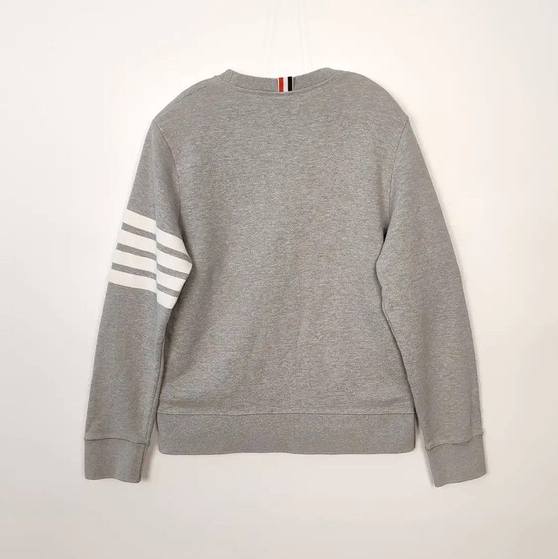 Thom Browne Thom Browne Gray Cotton Women's Sweatshirt 0089 Size M / US 6-8 / IT 42-44 - 2 Thumbnail