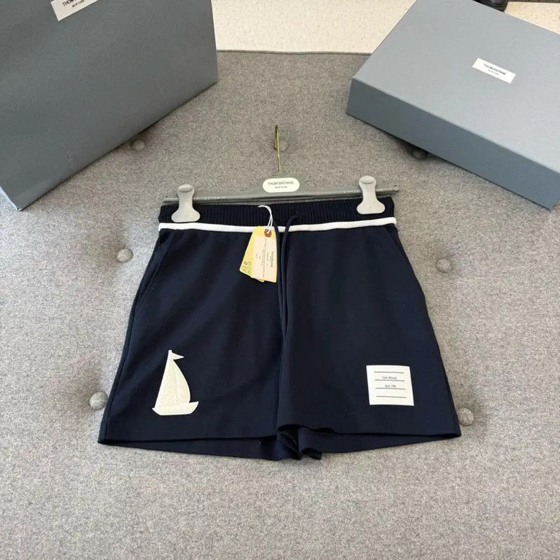 Thom Browne Thom Browne Summer Blue Cotton Women's Shorts 0089 Size 23" - 8 Thumbnail