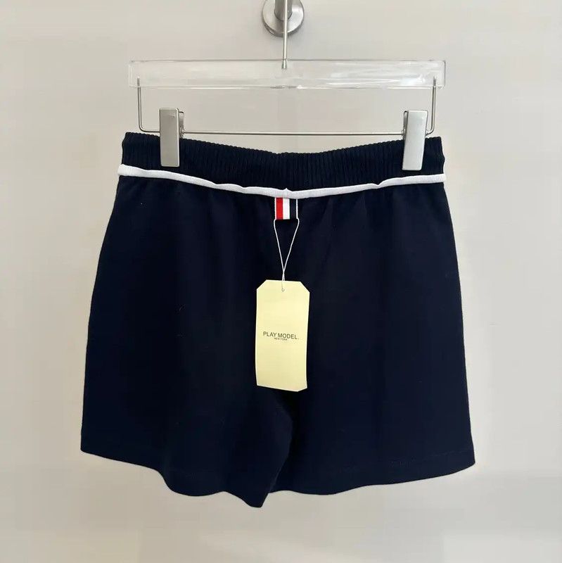 Thom Browne Thom Browne Summer Blue Cotton Women's Shorts 0089 Size 23" - 4 Thumbnail