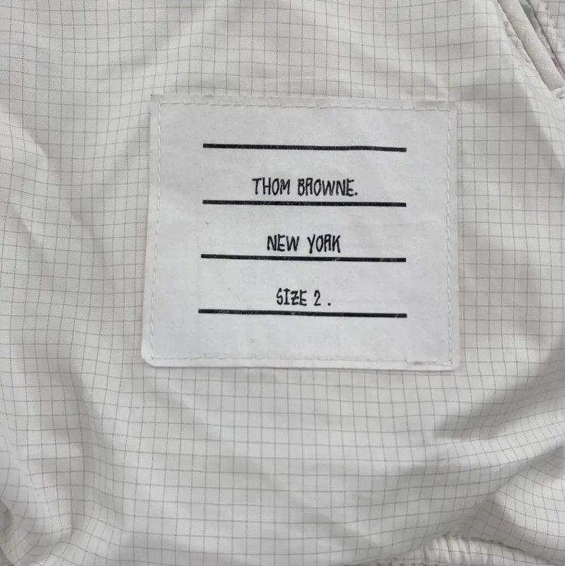 Thom Browne Thom Browne Women's White Jacket with Stripes 0089 Size M / US 6-8 / IT 42-44 - 5 Thumbnail