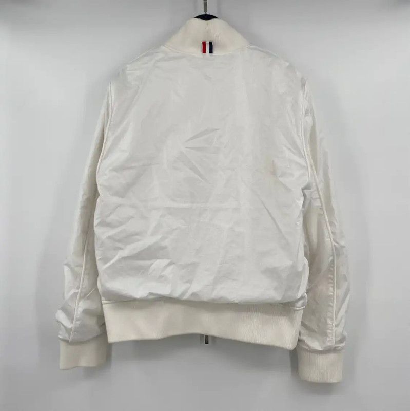 Thom Browne Thom Browne Women's White Jacket with Stripes 0089 Size M / US 6-8 / IT 42-44 - 2 Thumbnail