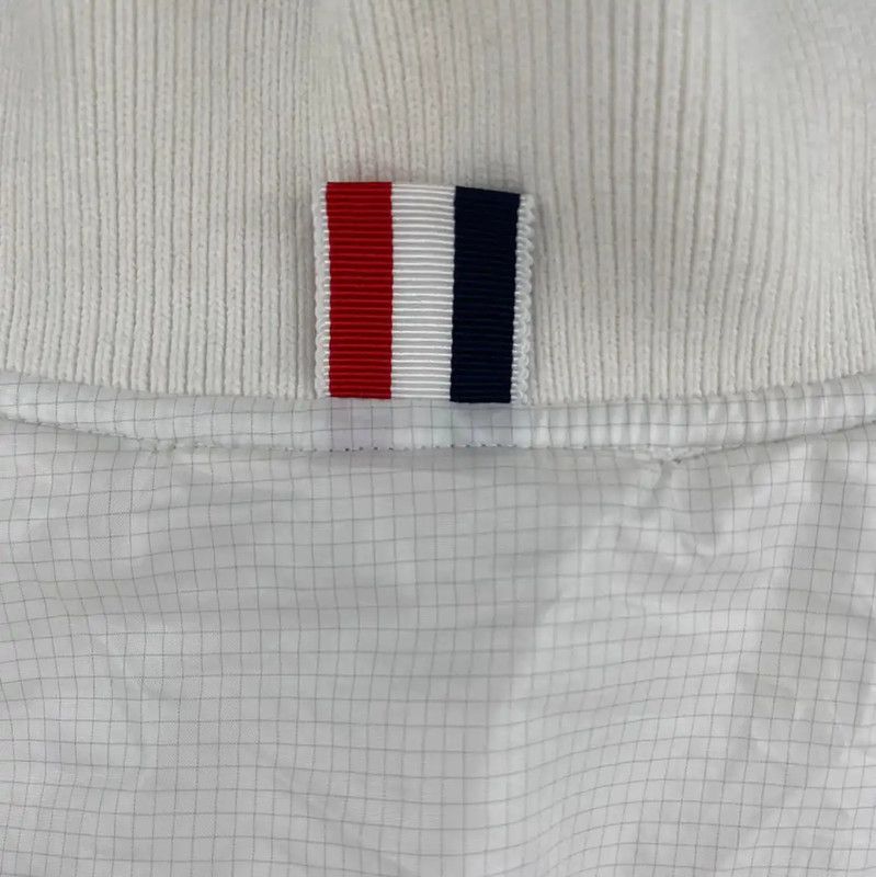 Thom Browne Thom Browne Women's White Jacket with Stripes 0089 Size M / US 6-8 / IT 42-44 - 6 Thumbnail