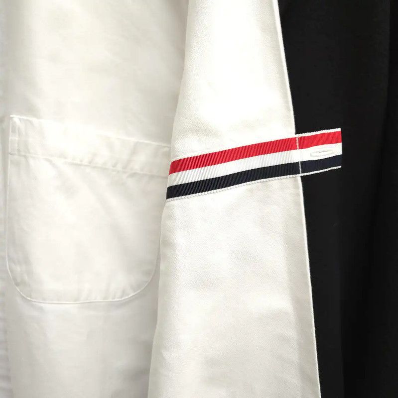 Thom Browne Thom Browne White Cotton Long Sleeve Shirt 0089 Size S / US 4 / IT 40 - 3 Thumbnail