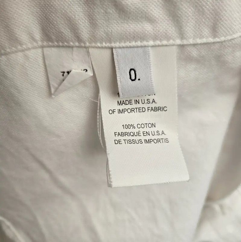 Thom Browne Thom Browne White Cotton Long Sleeve Shirt 0089 Size S / US 4 / IT 40 - 6 Thumbnail
