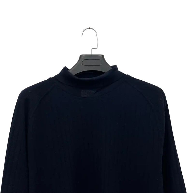 Thom Browne Thom Browne Women's Wool Pullover in Navy 0089 Size ONE SIZE - 3 Thumbnail