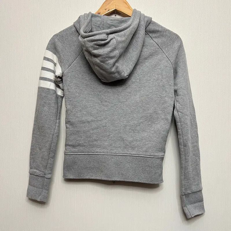 Thom Browne Thom Browne Gray Cotton Zip-Up Hoodie 0089 Size S / US 4 / IT 40 - 2 Thumbnail
