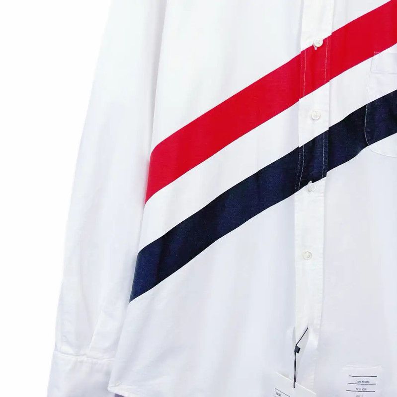 Thom Browne Thom Browne Long Sleeve White Cotton Shirt 0089 Size M / US 6-8 / IT 42-44 - 4 Thumbnail