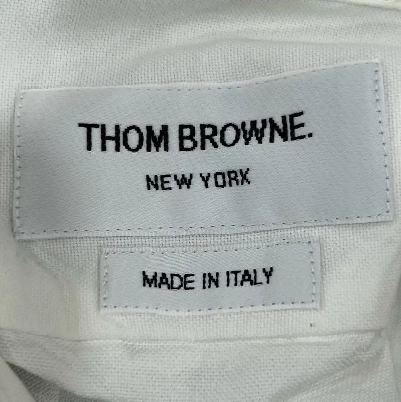 Thom Browne Thom Browne Long Sleeve White Cotton Shirt 0089 Size M / US 6-8 / IT 42-44 - 5 Thumbnail