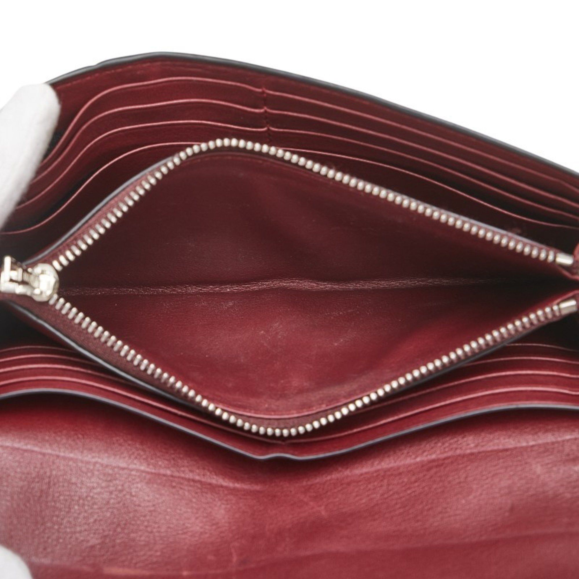 Loewe Loewe Puzzle Long Wallet Continental Red and White Leather Women's LOEWE Size ONE SIZE - 10 Thumbnail