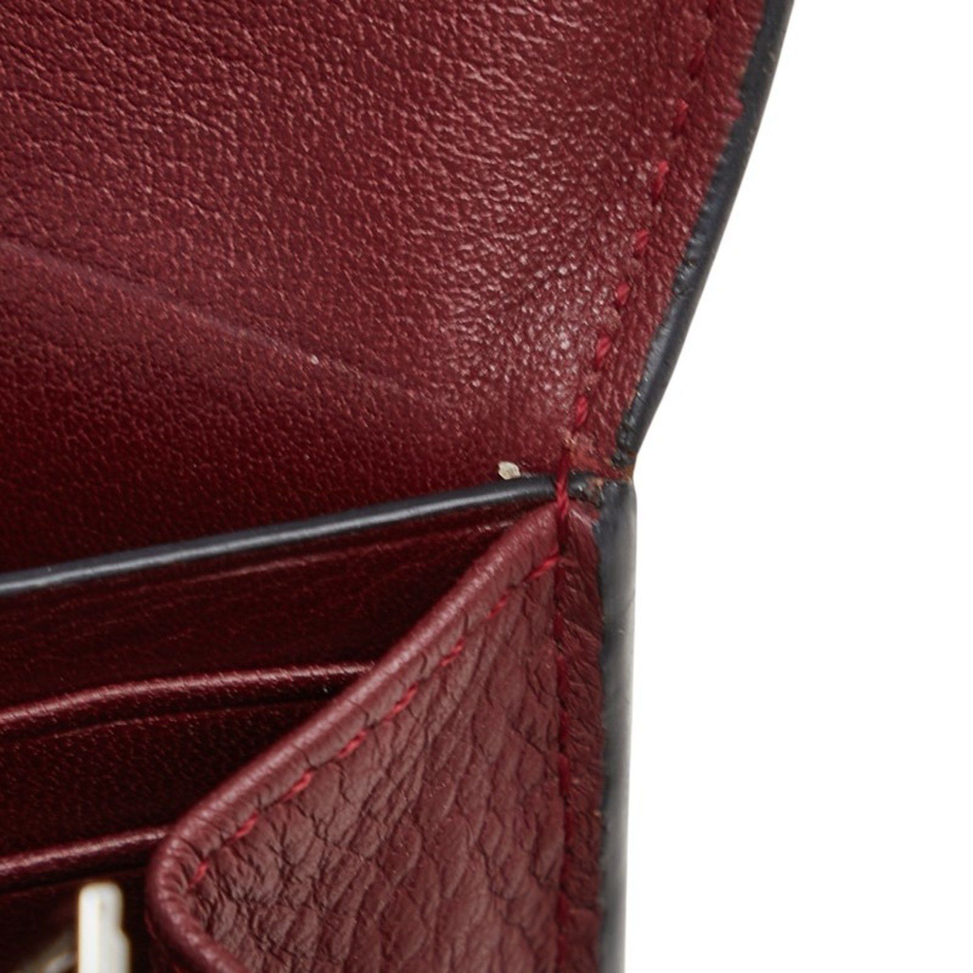 Loewe Loewe Puzzle Long Wallet Continental Red and White Leather Women's LOEWE Size ONE SIZE - 8 Thumbnail