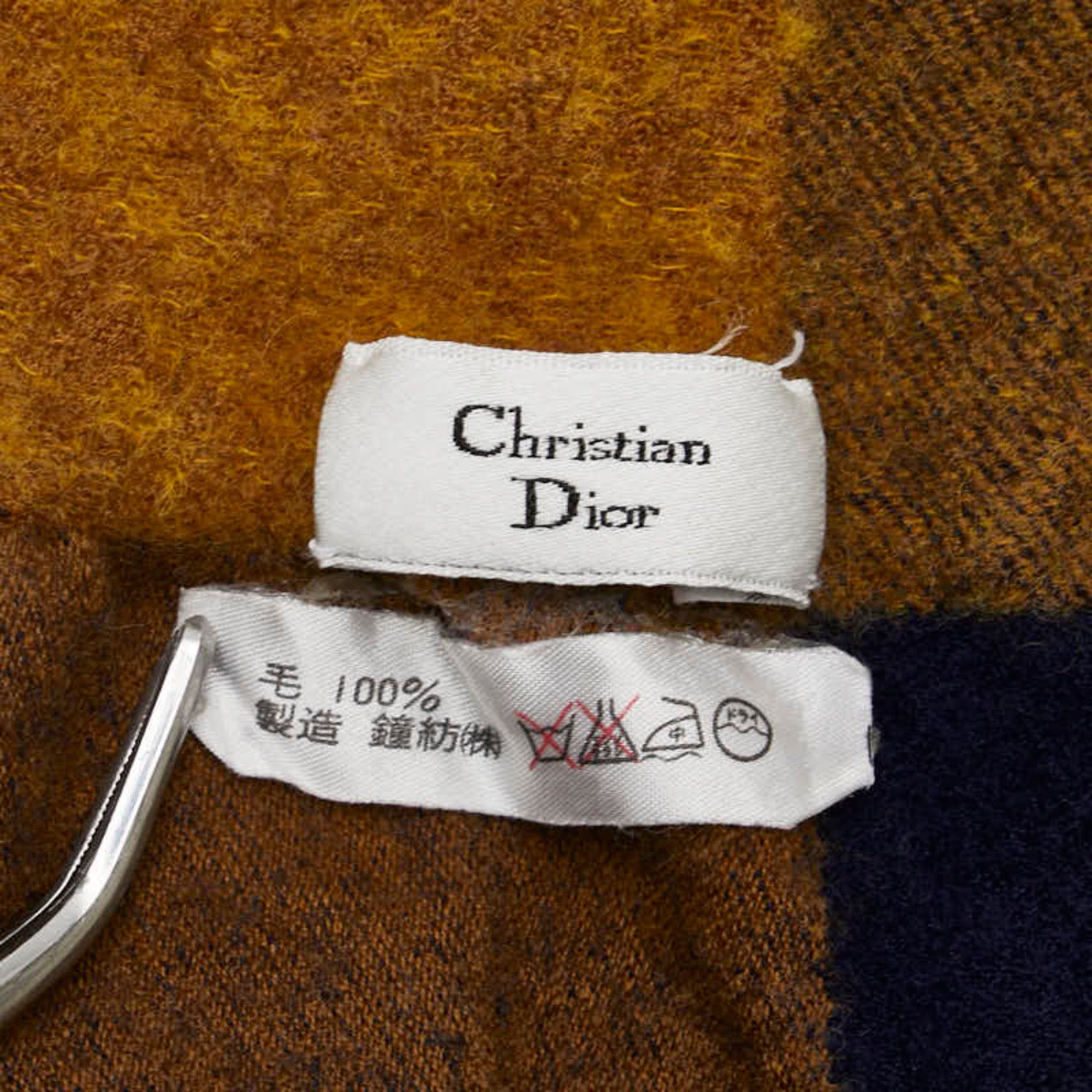 Dior Christian Dior Dior Stole Shawl Multicolor Wool Women's Size ONE SIZE - 3 Thumbnail