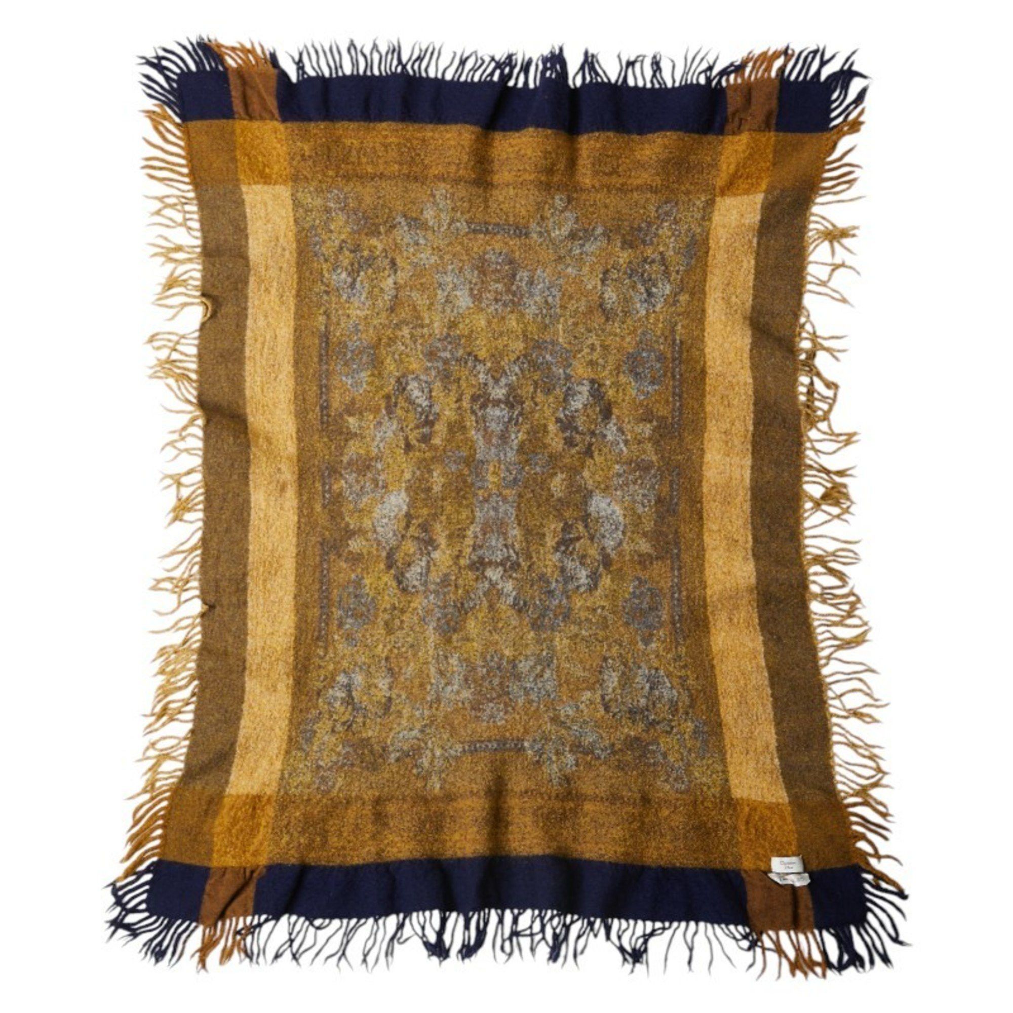 Dior Christian Dior Dior Stole Shawl Multicolor Wool Women's Size ONE SIZE - 2 Thumbnail