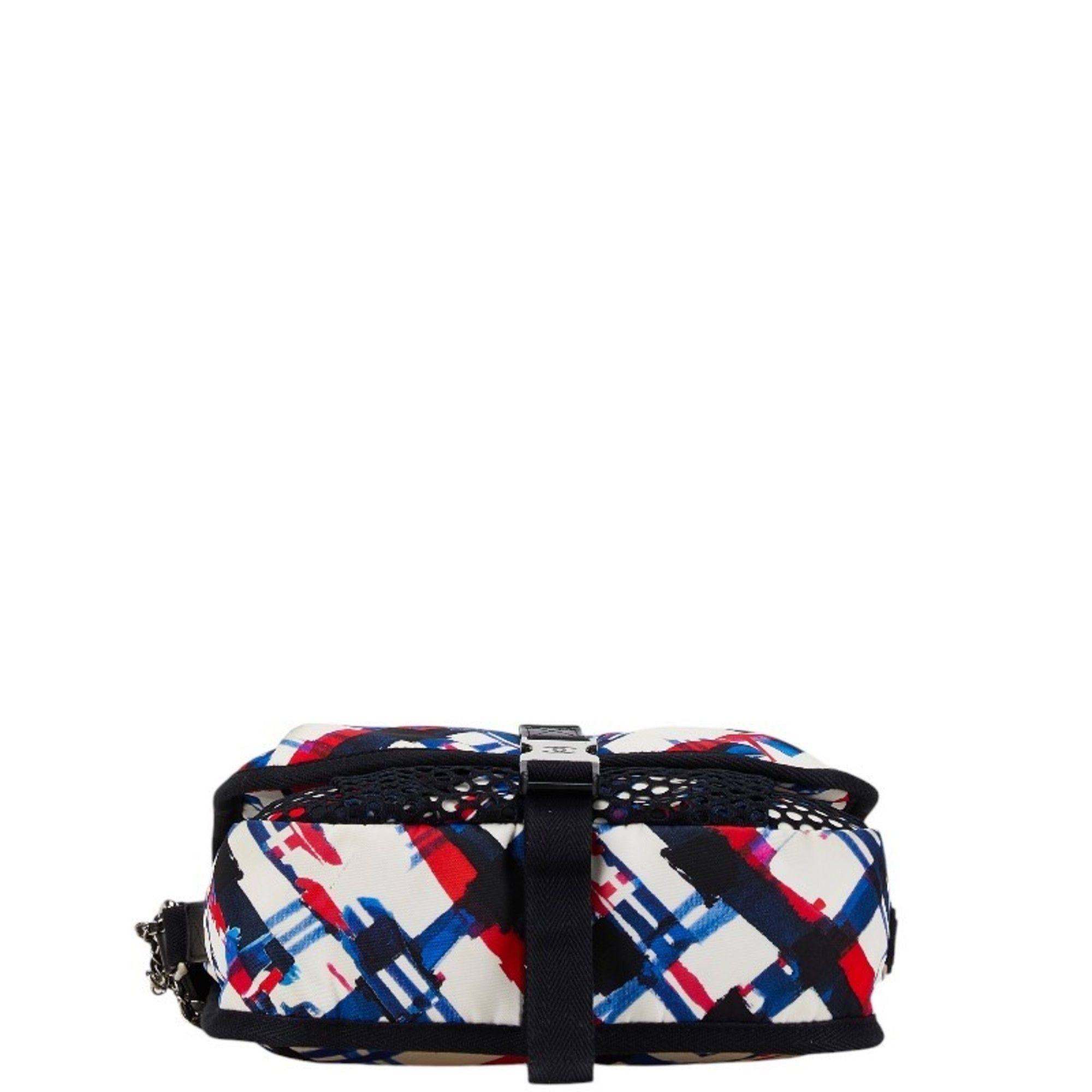 Chanel CHANEL Airline Crossbody Shoulder Bag A93385 White Multicolor Nylon Women's Size ONE SIZE - 3 Thumbnail
