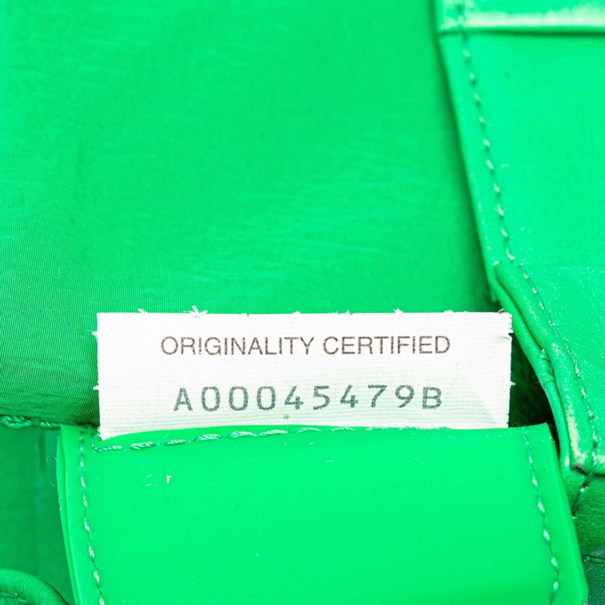 Bottega Veneta Bottega Veneta Maxi Intrecciato Crossbody Bag, Small Cassette Shoulder 717587 VCQ71, Paraquito Green Leather, Women's Size ONE SIZE - 6 Thumbnail