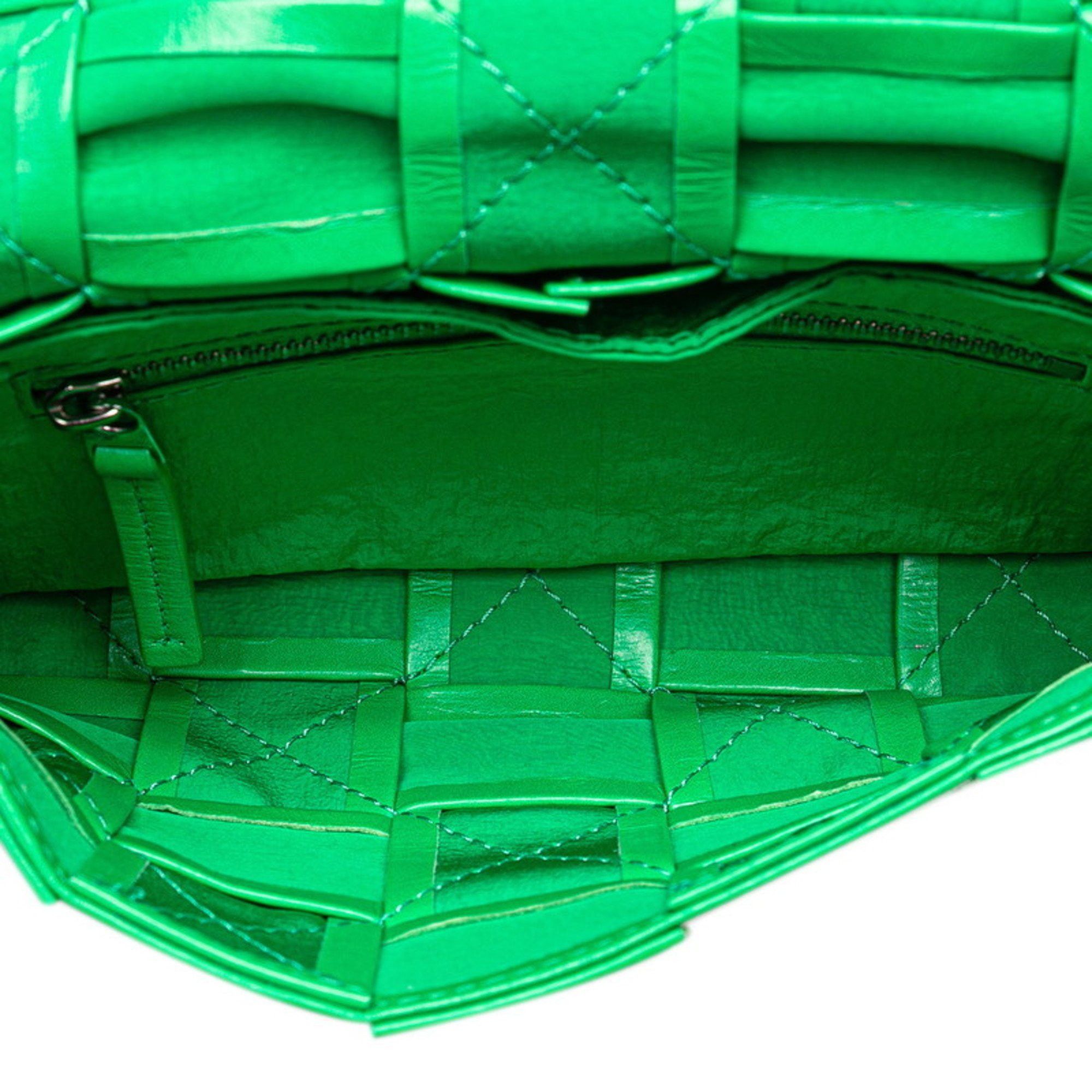Bottega Veneta Bottega Veneta Maxi Intrecciato Crossbody Bag, Small Cassette Shoulder 717587 VCQ71, Paraquito Green Leather, Women's Size ONE SIZE - 4 Thumbnail