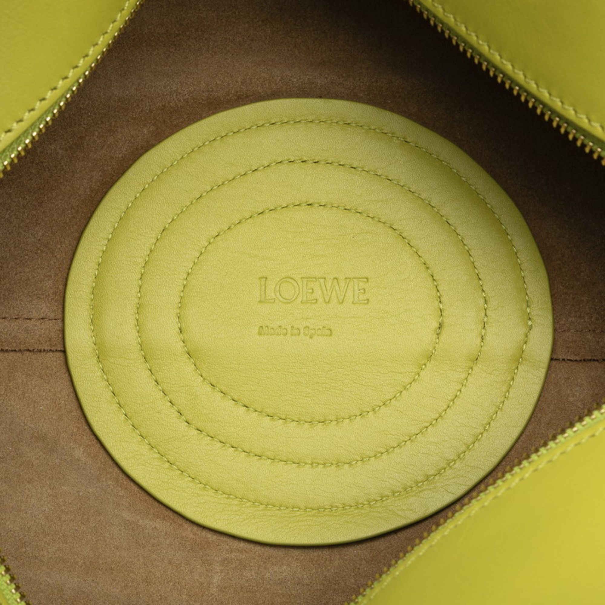 Loewe LOEWE Paseo Bag, 2-Way Handbag/Shoulder Green Leather, Women's Size ONE SIZE - 8 Thumbnail