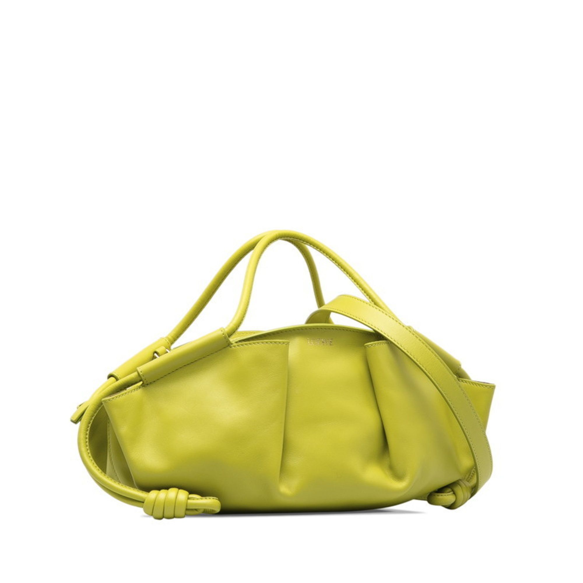Loewe LOEWE Paseo Bag, 2-Way Handbag/Shoulder Green Leather, Women's Size ONE SIZE - 3 Thumbnail