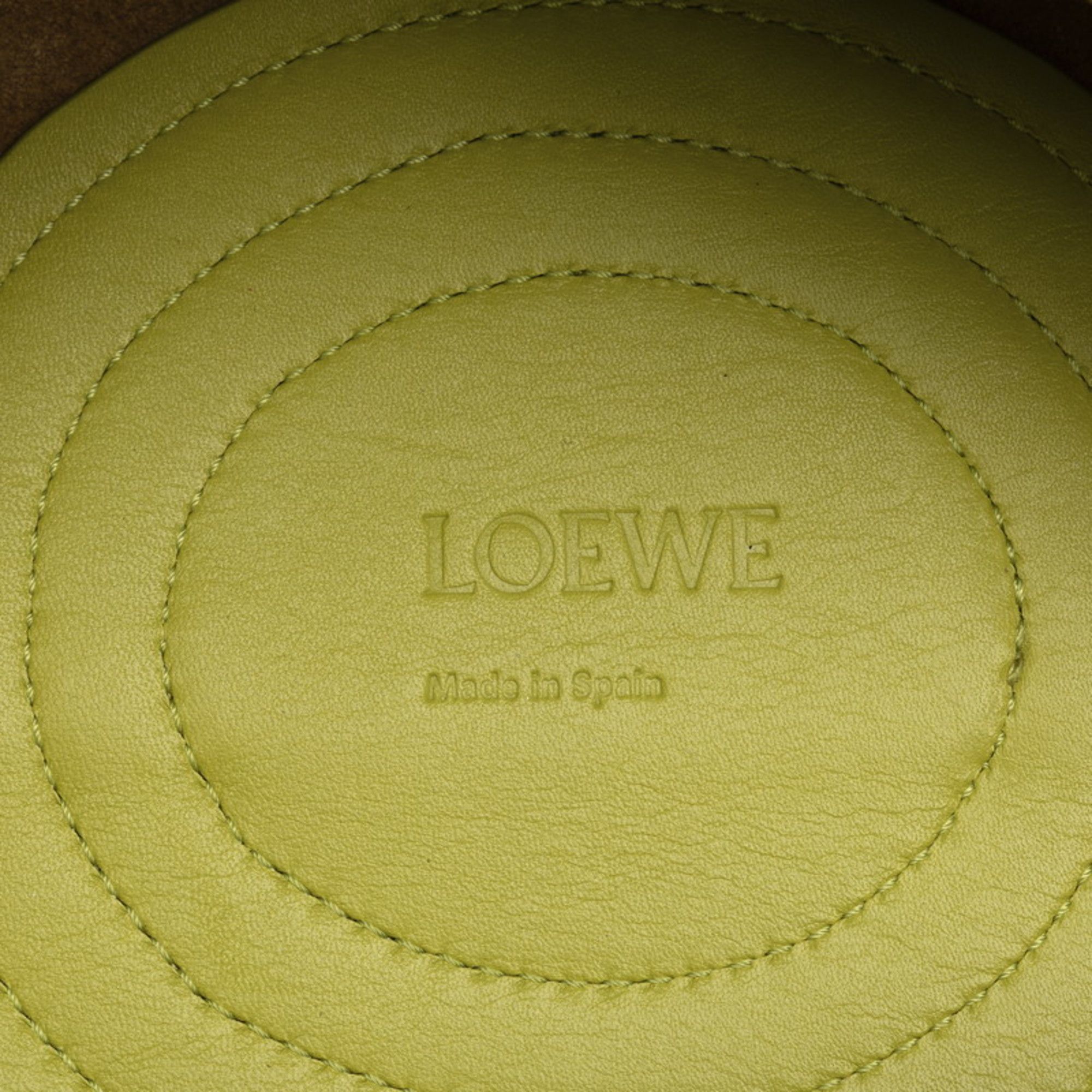Loewe LOEWE Paseo Bag, 2-Way Handbag/Shoulder Green Leather, Women's Size ONE SIZE - 9 Thumbnail