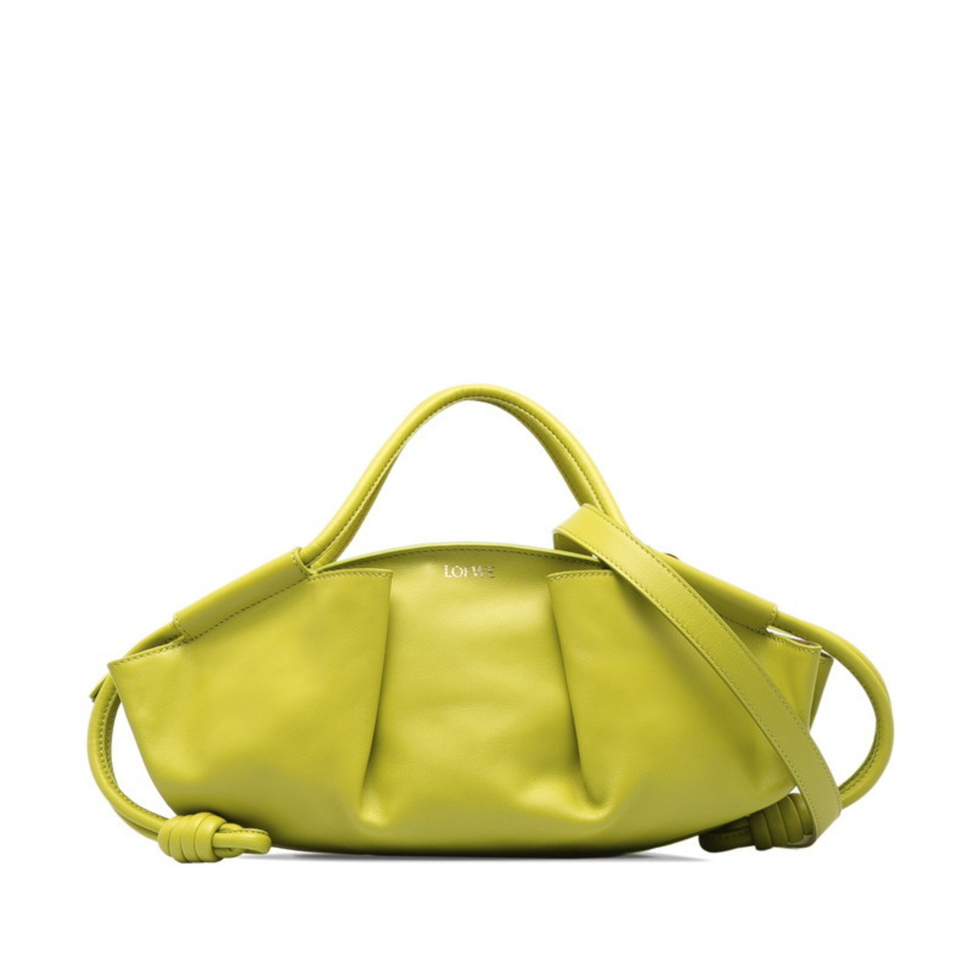 Loewe LOEWE Paseo Bag, 2-Way Handbag/Shoulder Green Leather, Women's Size ONE SIZE - 2 Thumbnail