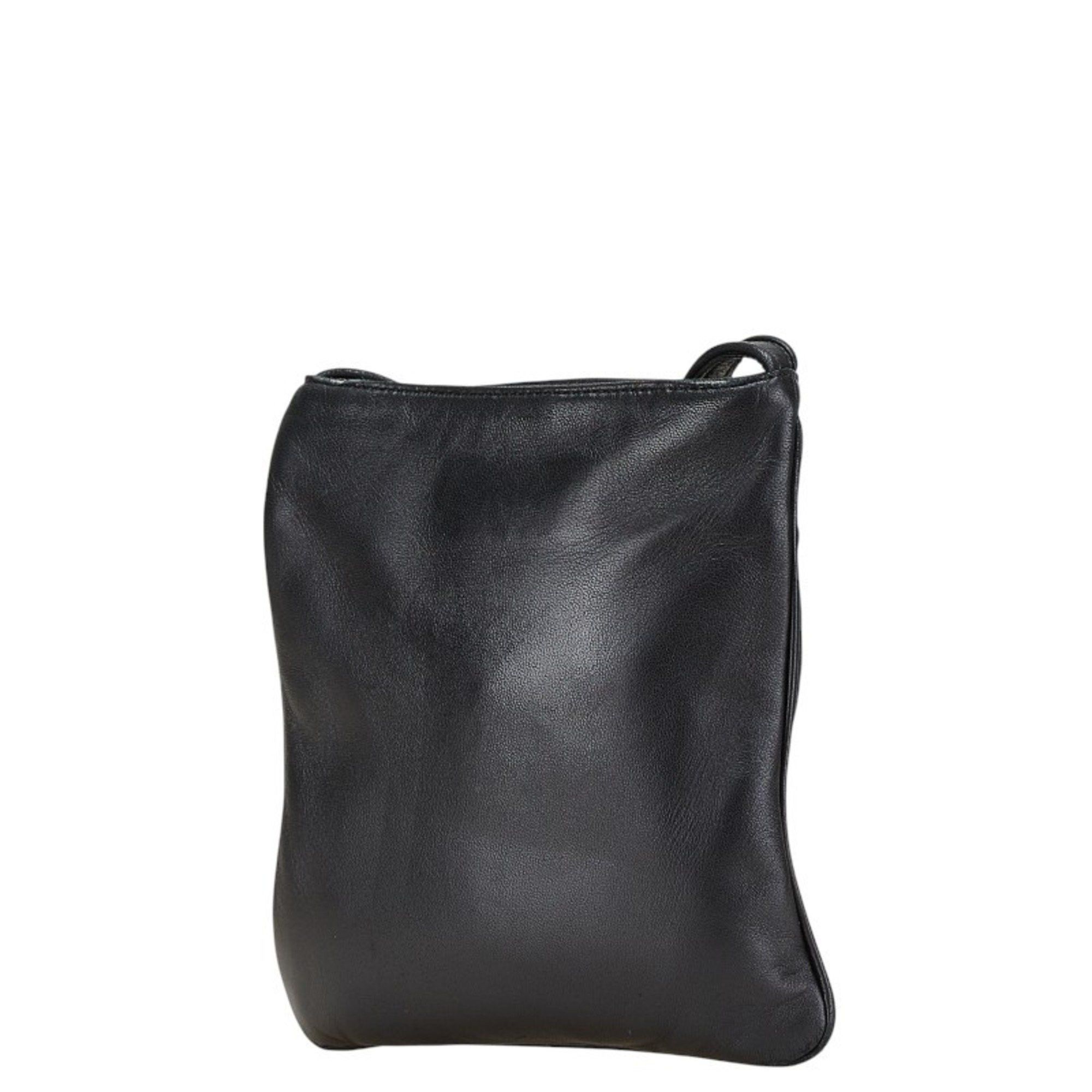 Loewe LOEWE Mini Shoulder Bag Pochette Black Leather Women's Size ONE SIZE - 2 Thumbnail