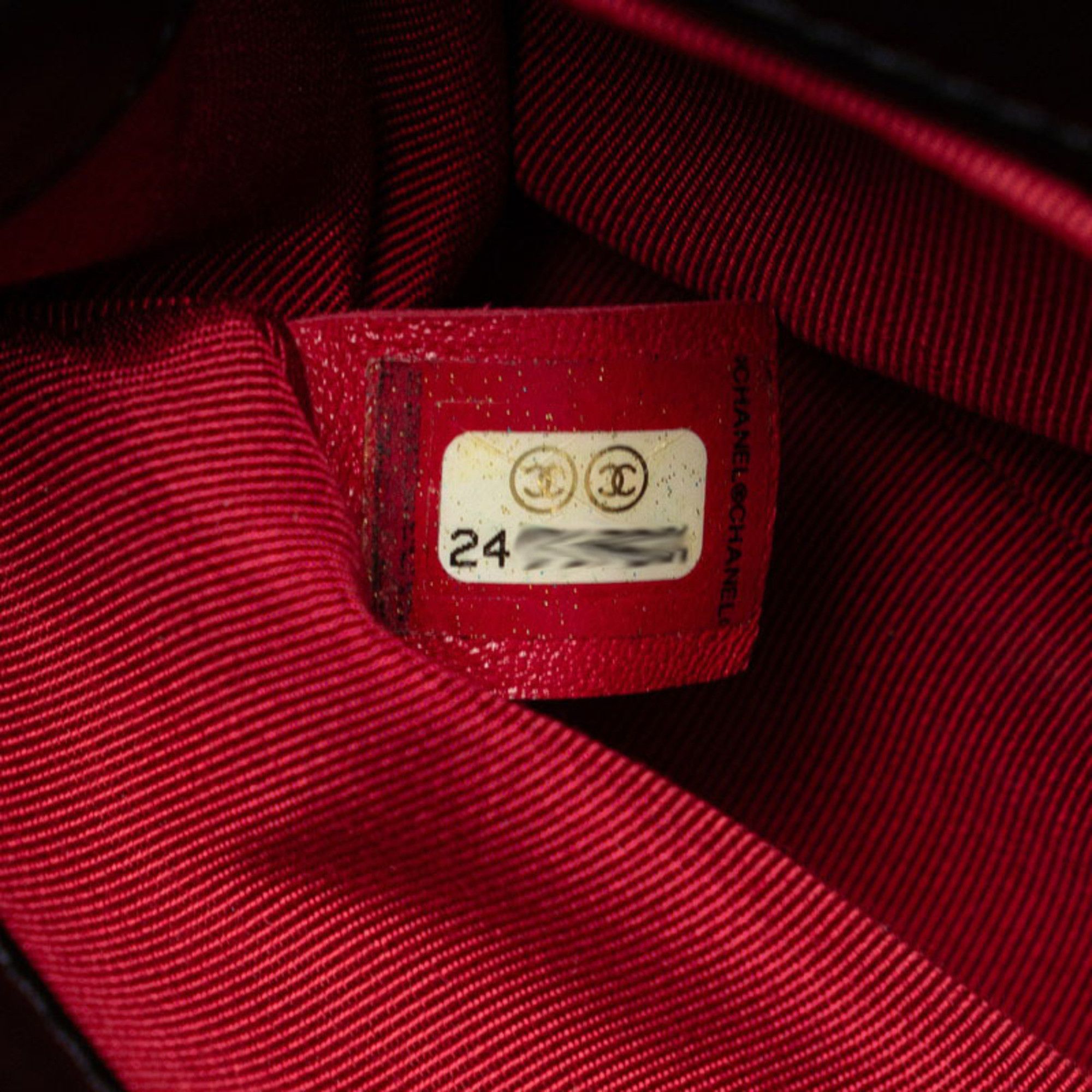 Chanel CHANEL Boy Chanel Small Chain Shoulder Bag in Black and Red Tweed Leather for Women Size ONE SIZE - 7 Thumbnail