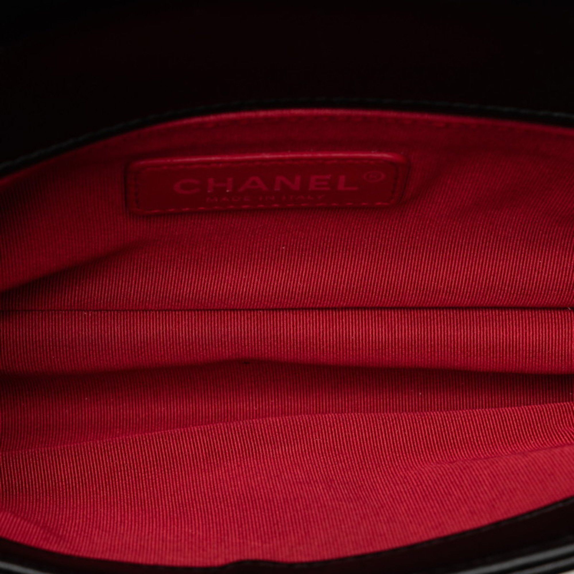 Chanel CHANEL Boy Chanel Small Chain Shoulder Bag in Black and Red Tweed Leather for Women Size ONE SIZE - 5 Thumbnail