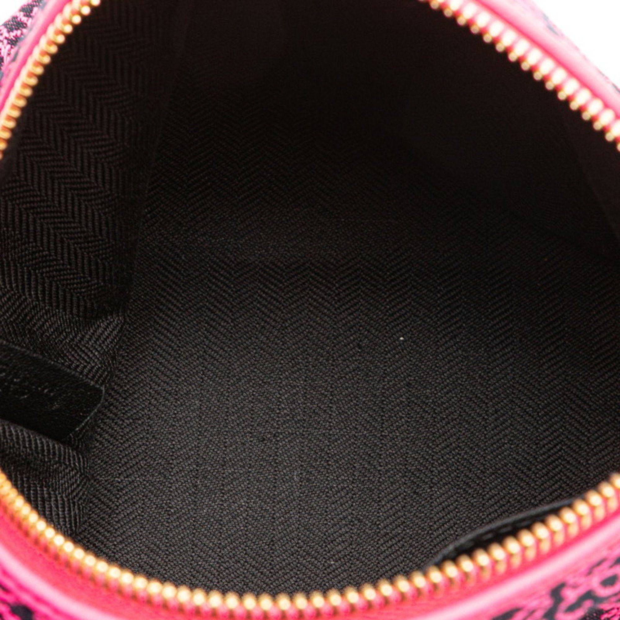 Loewe LOEWE Anagram Cubby Bag, Small Handbag, Neon Pink Leather Jacquard, Women's Size ONE SIZE - 7 Thumbnail