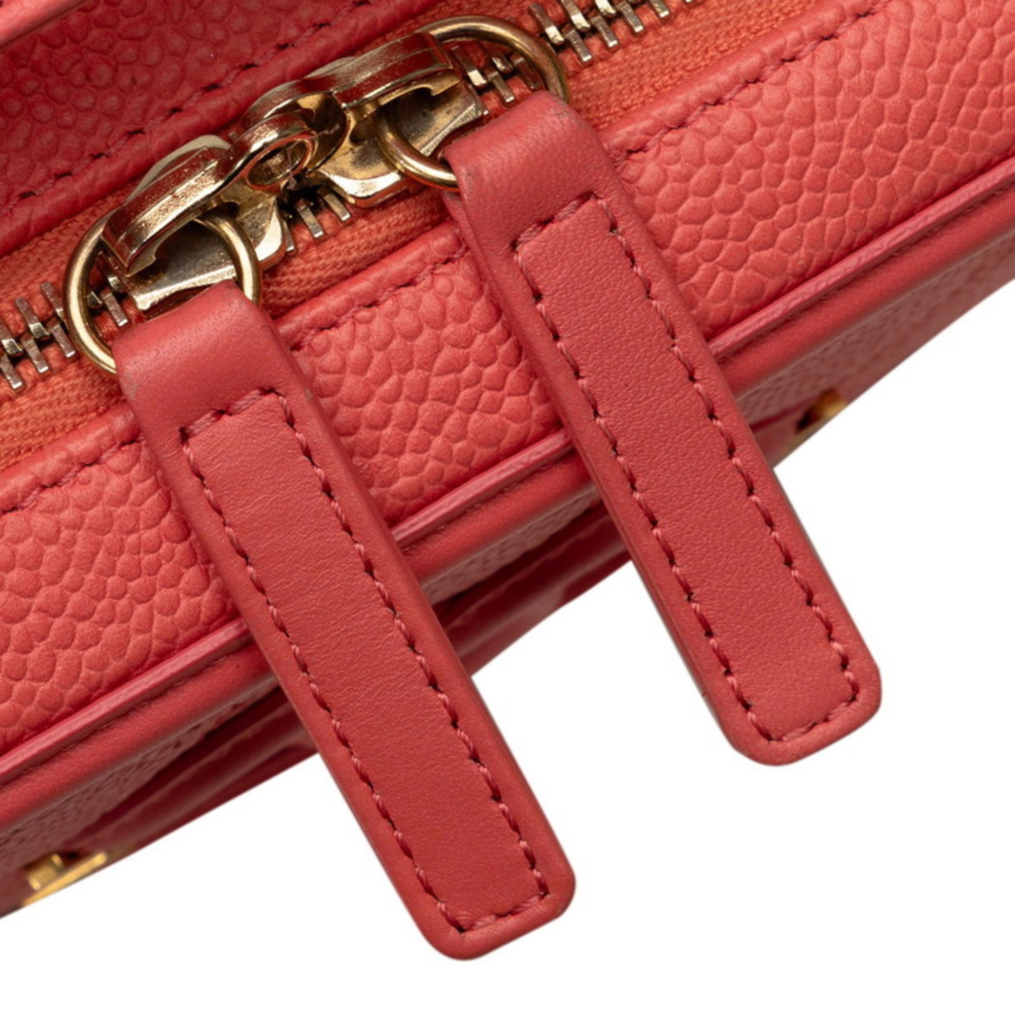 Chanel CHANEL Matelasse Coco Mark CC Figurine Handbag/Shoulder Bag, 2-Way, Pink Caviar Skin, Women's Size ONE SIZE - 5 Thumbnail