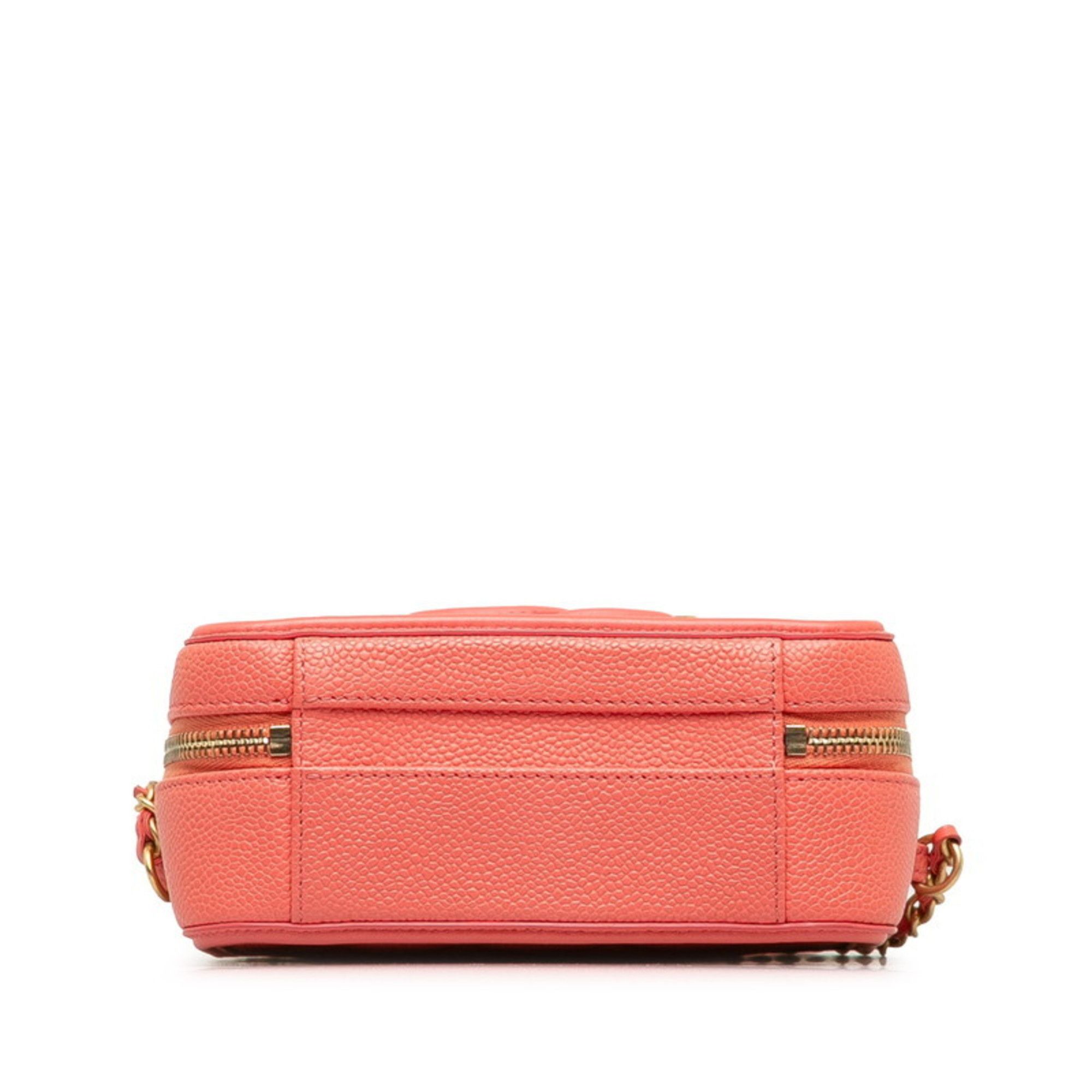 Chanel CHANEL Matelasse Coco Mark CC Figurine Handbag/Shoulder Bag, 2-Way, Pink Caviar Skin, Women's Size ONE SIZE - 4 Thumbnail