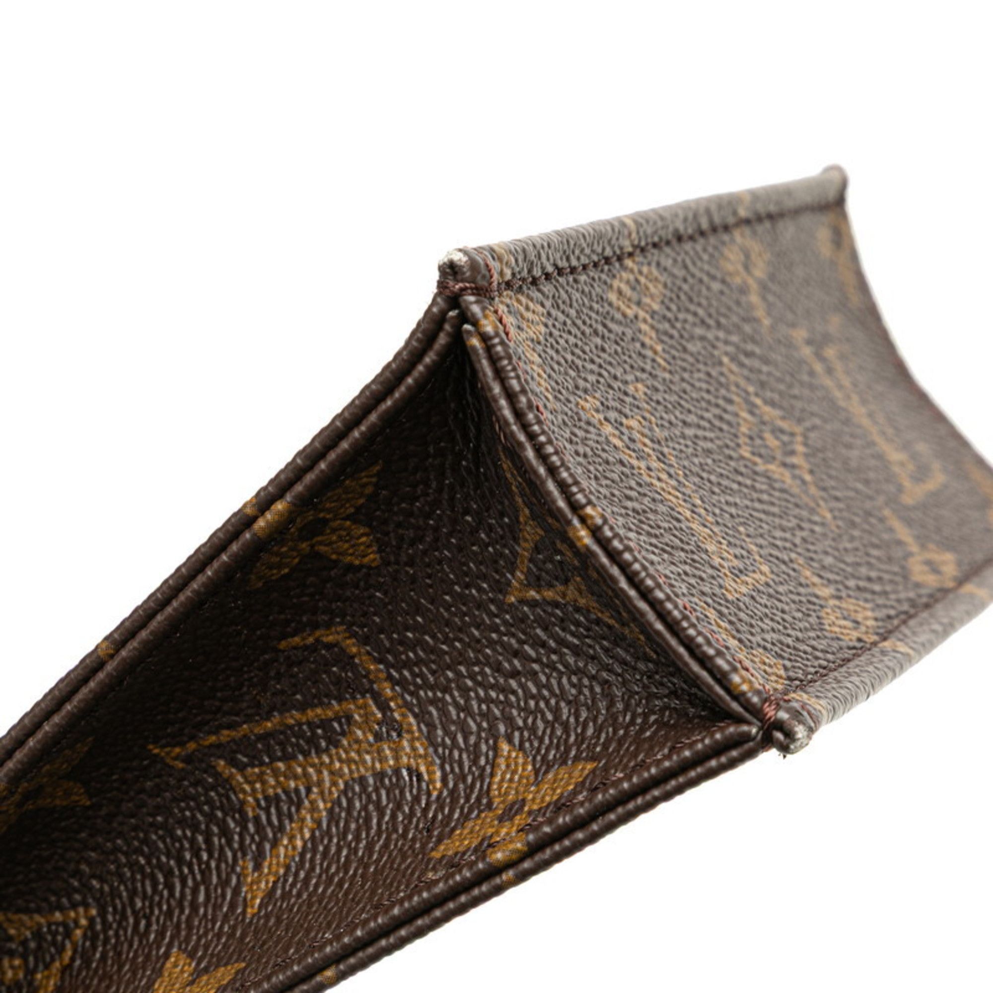 Louis Vuitton Louis Vuitton Monogram Petite Sac Plat Handbag/Shoulder Bag 2WAY M69442 Brown Leather Women's LOUIS VUITTON Size ONE SIZE - 5 Thumbnail
