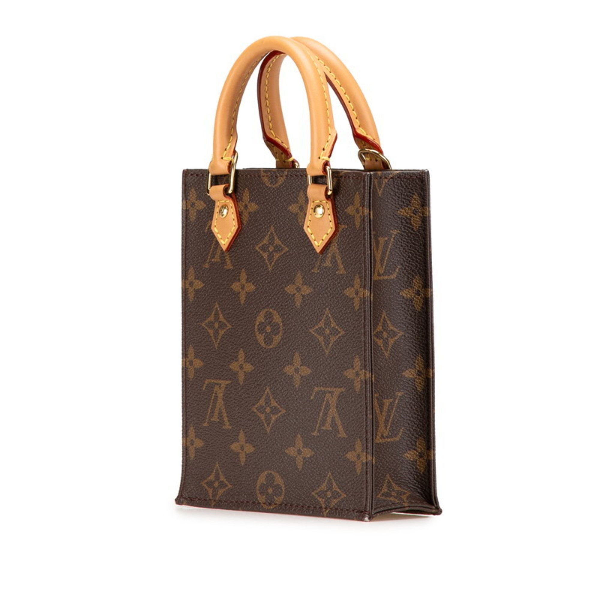 Louis Vuitton Louis Vuitton Monogram Petite Sac Plat Handbag/Shoulder Bag 2WAY M69442 Brown Leather Women's LOUIS VUITTON Size ONE SIZE - 2 Thumbnail