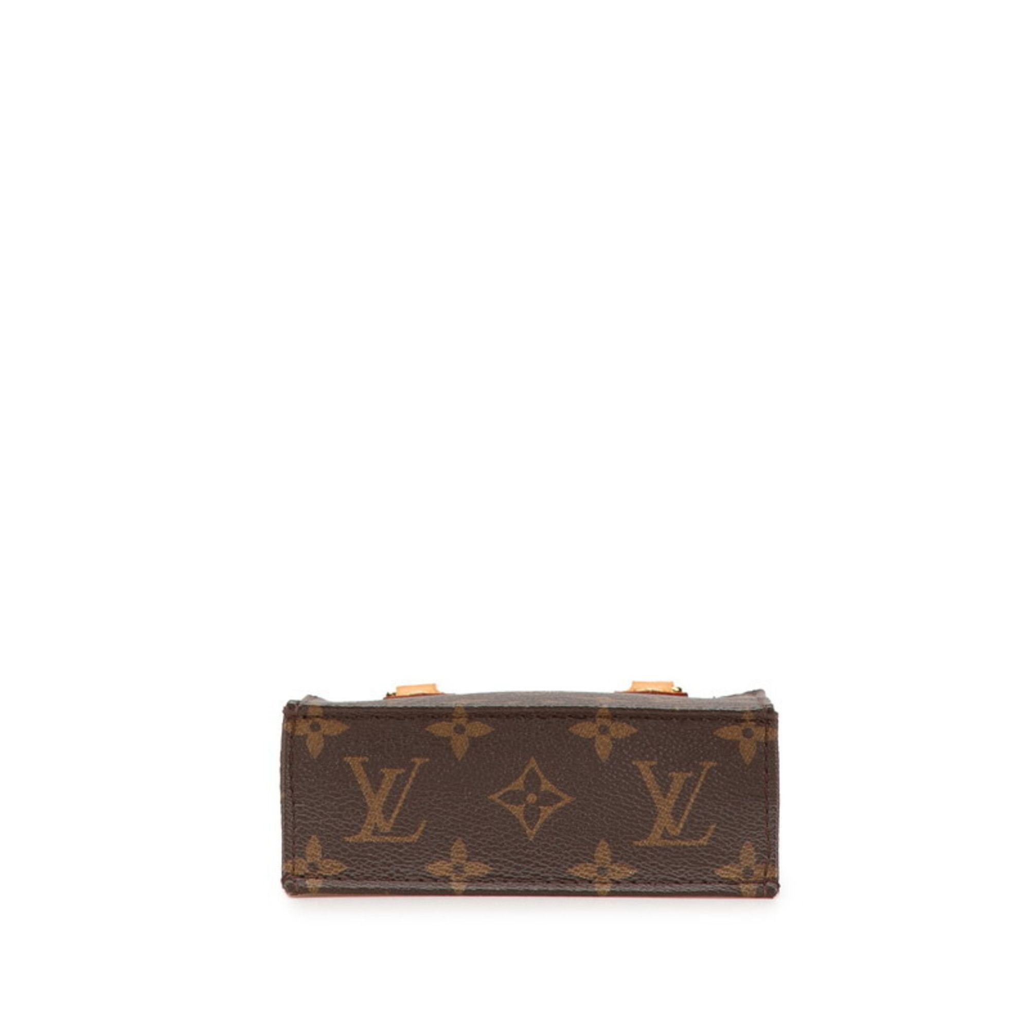 Louis Vuitton Louis Vuitton Monogram Petite Sac Plat Handbag/Shoulder Bag 2WAY M69442 Brown Leather Women's LOUIS VUITTON Size ONE SIZE - 3 Thumbnail