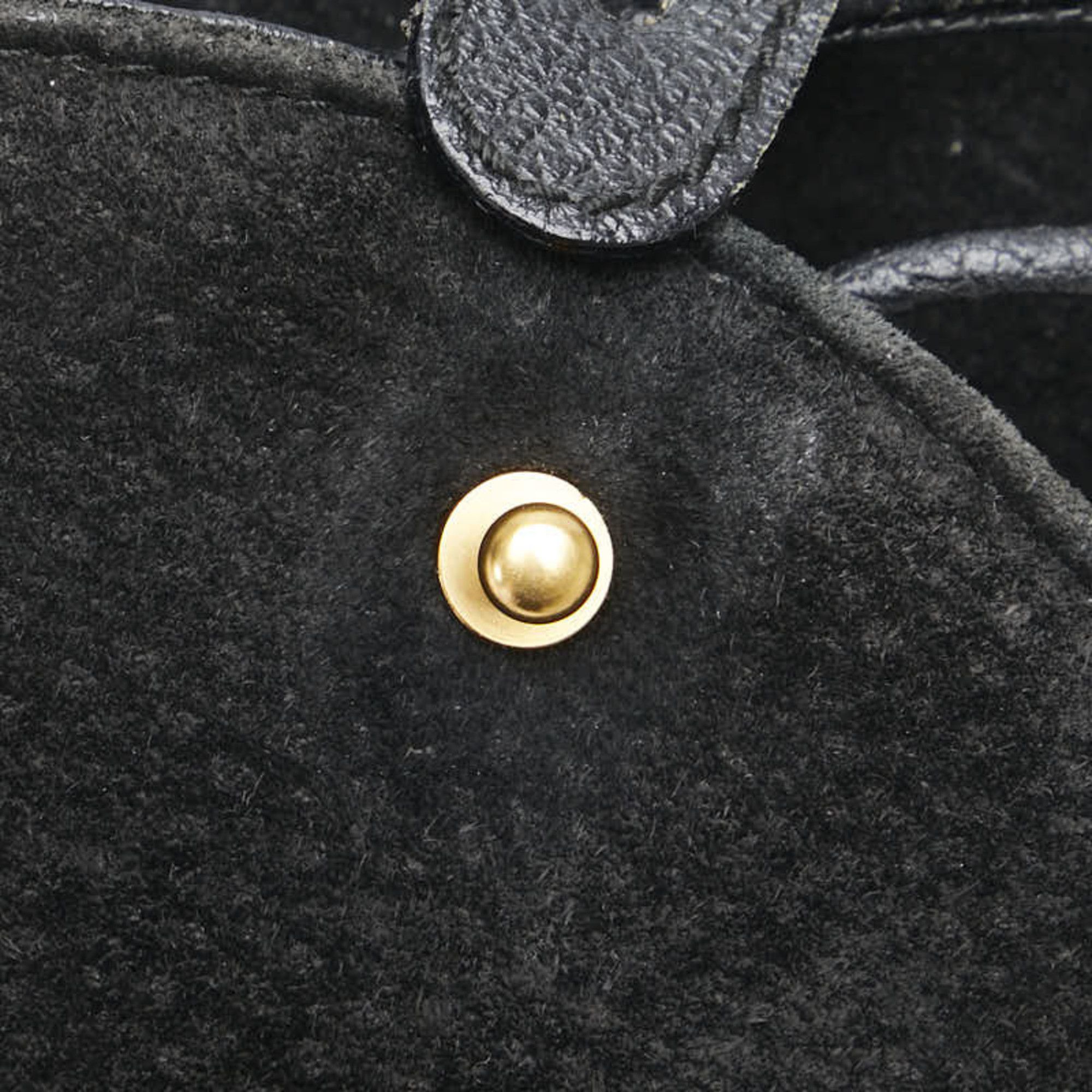 Gucci Gucci Bamboo Backpack 003 2058 0030 Black Leather Suede Women's GUCCI Size ONE SIZE - 10 Thumbnail