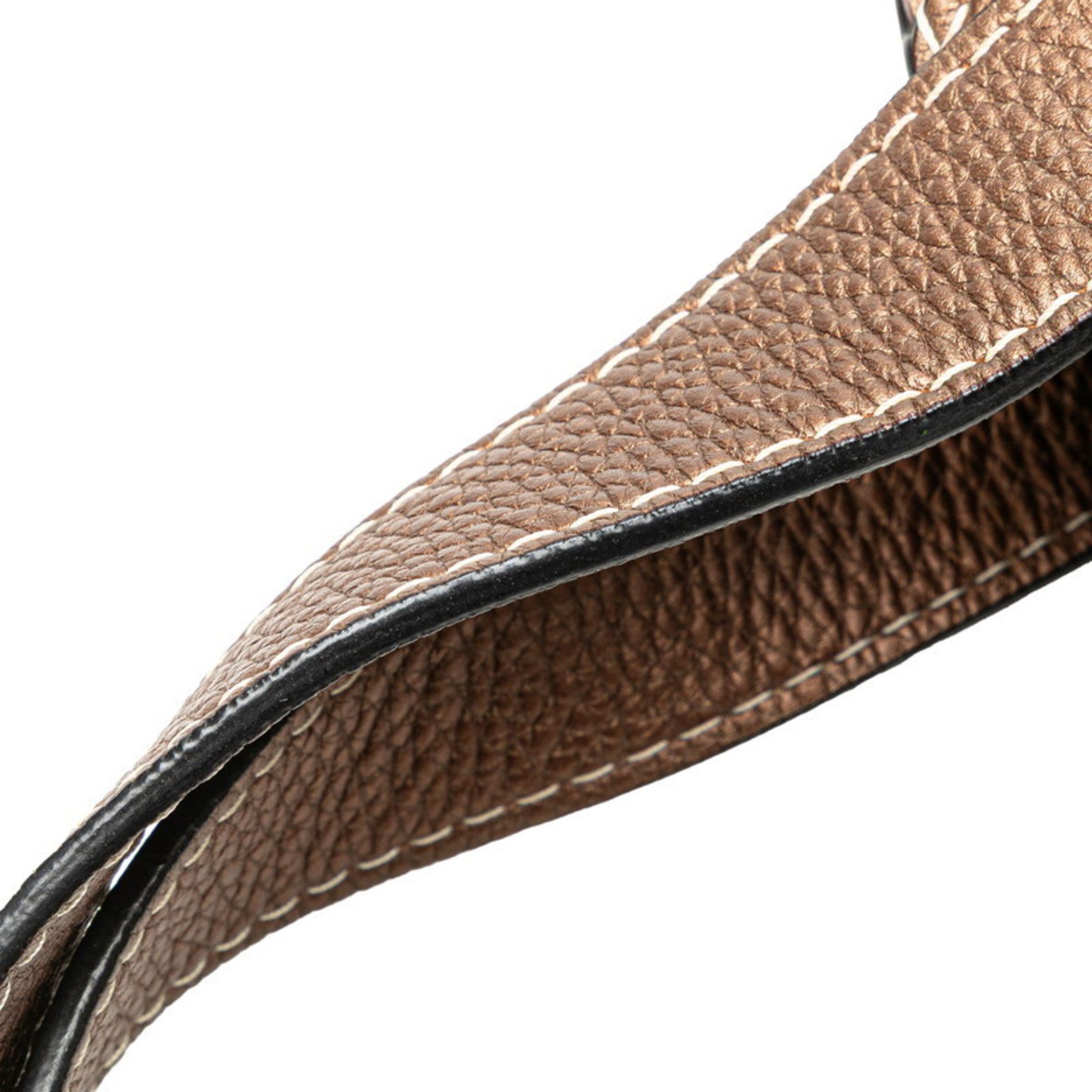 Loewe Loewe New Road Line Handbag in Beige and Brown Canvas Leather for Women Size ONE SIZE - 7 Thumbnail