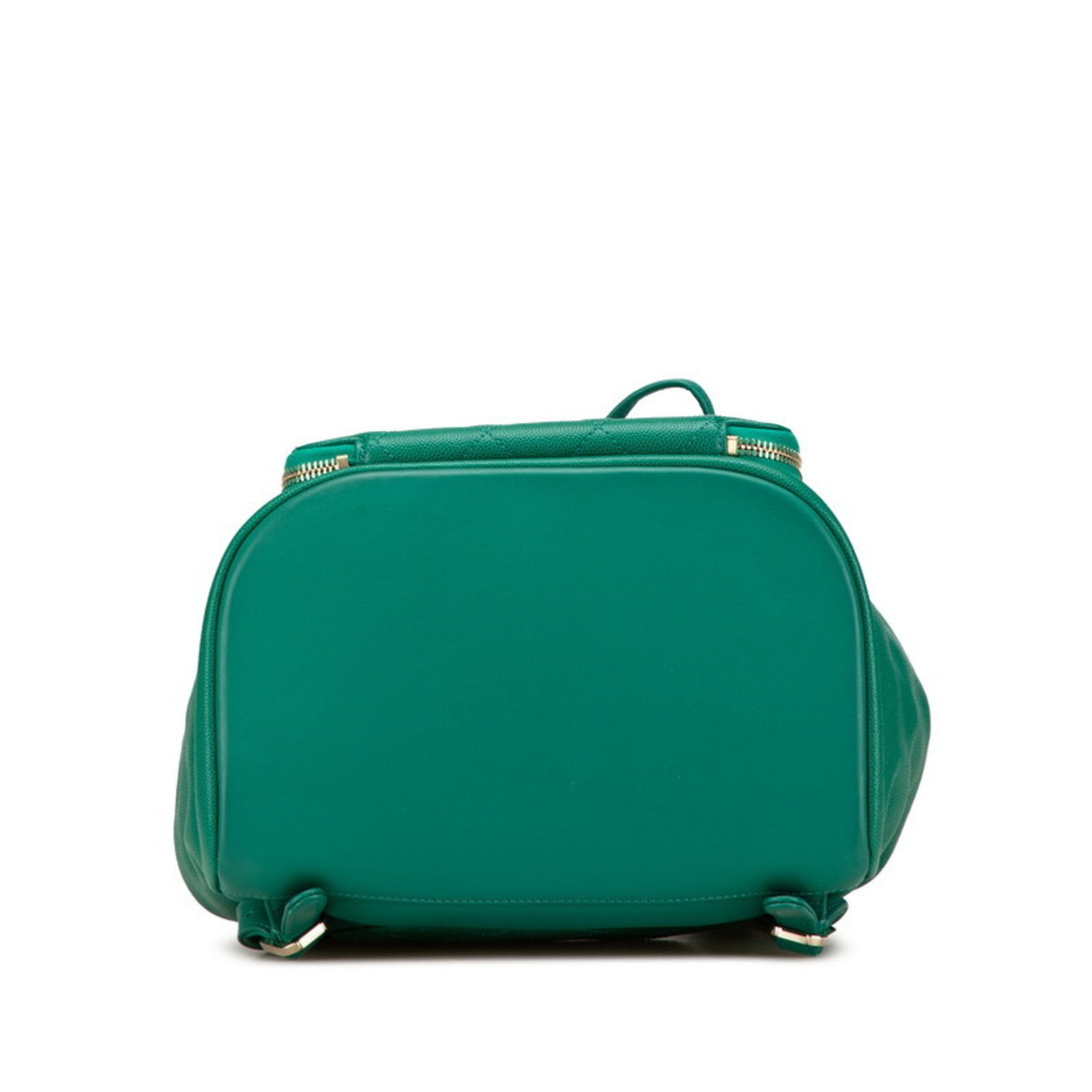 Chanel CHANEL Matelasse Coco Mark Backpack in Green Caviar Leather for Women Size ONE SIZE - 3 Thumbnail