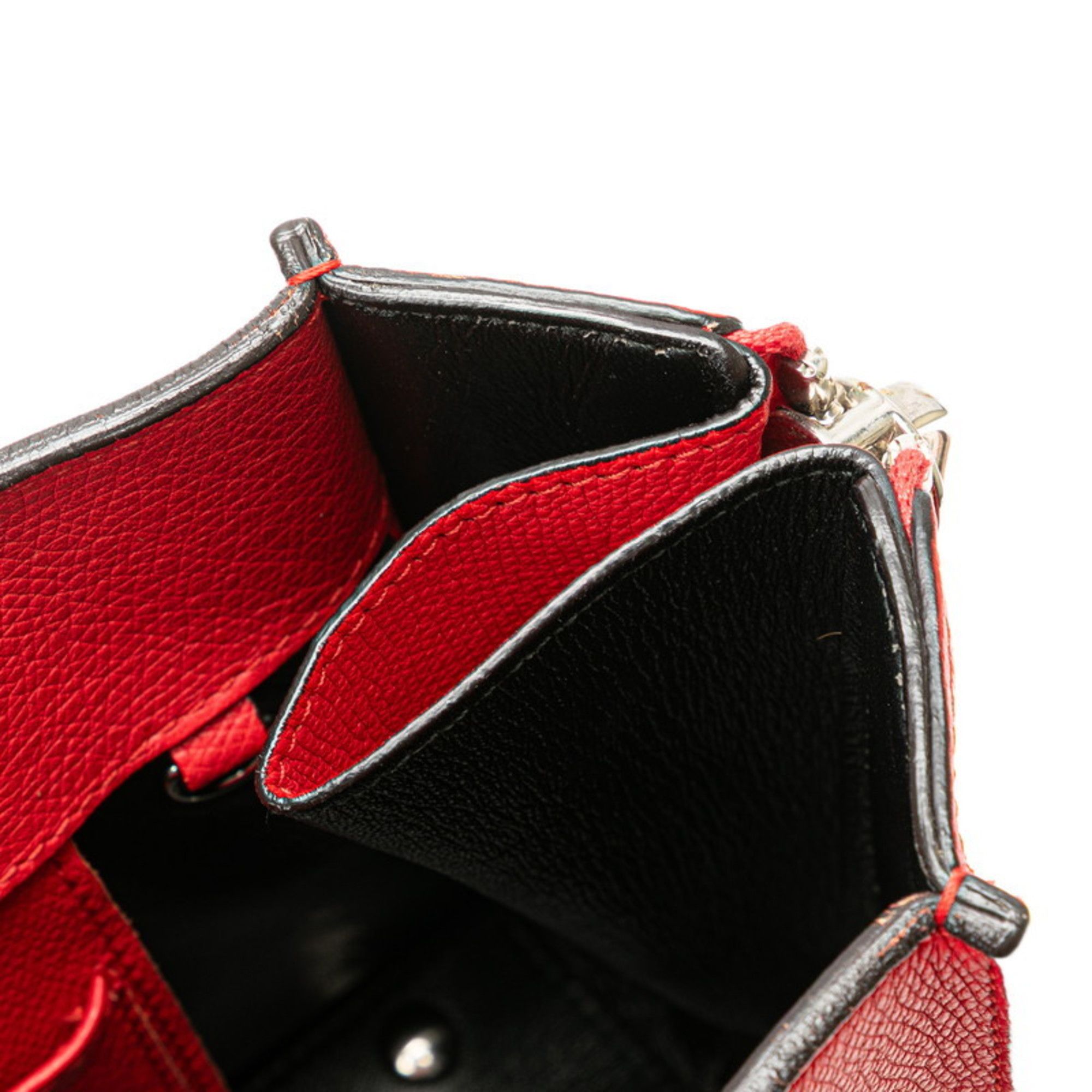 Balenciaga Balenciaga The Paper Mini Tote Bag/Shoulder Bag, 2-Way, 399531, Red Leather, Women's, BALENCIAGA Size ONE SIZE - 4 Thumbnail