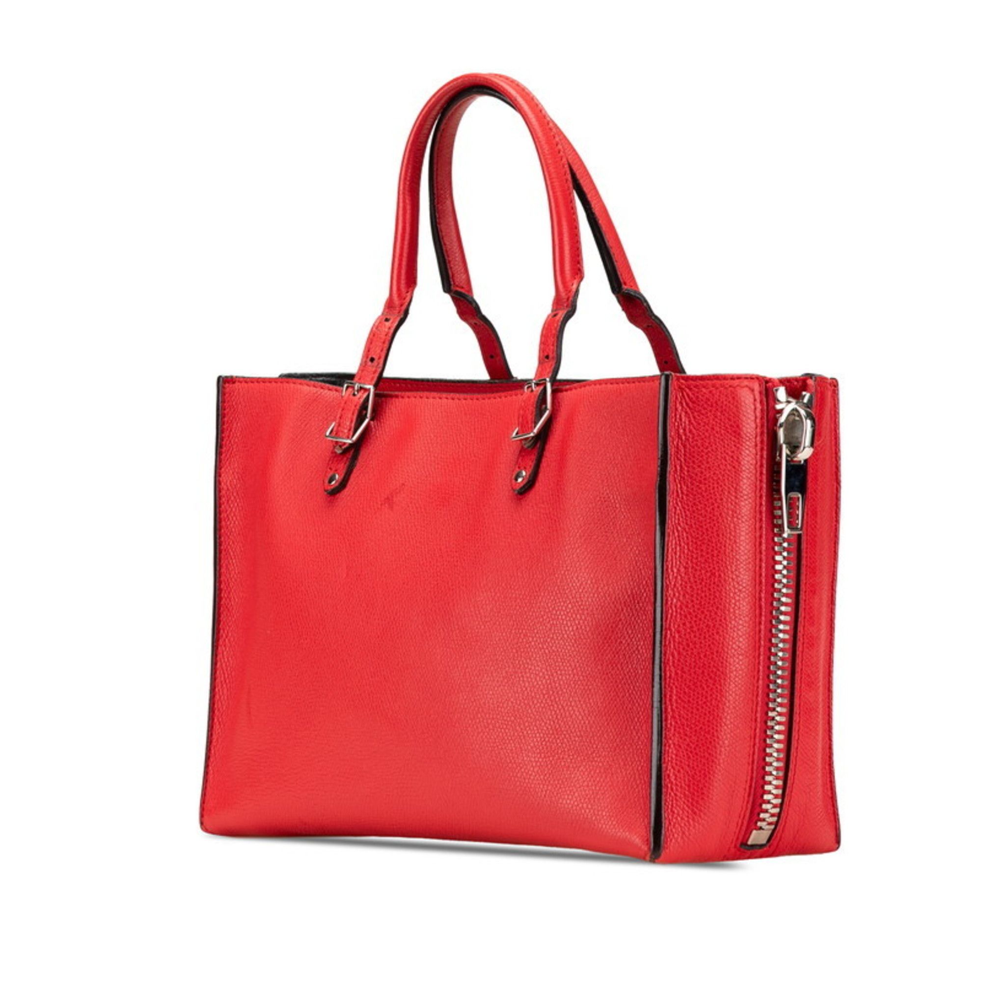 Balenciaga Balenciaga The Paper Mini Tote Bag/Shoulder Bag, 2-Way, 399531, Red Leather, Women's, BALENCIAGA Size ONE SIZE - 2 Thumbnail