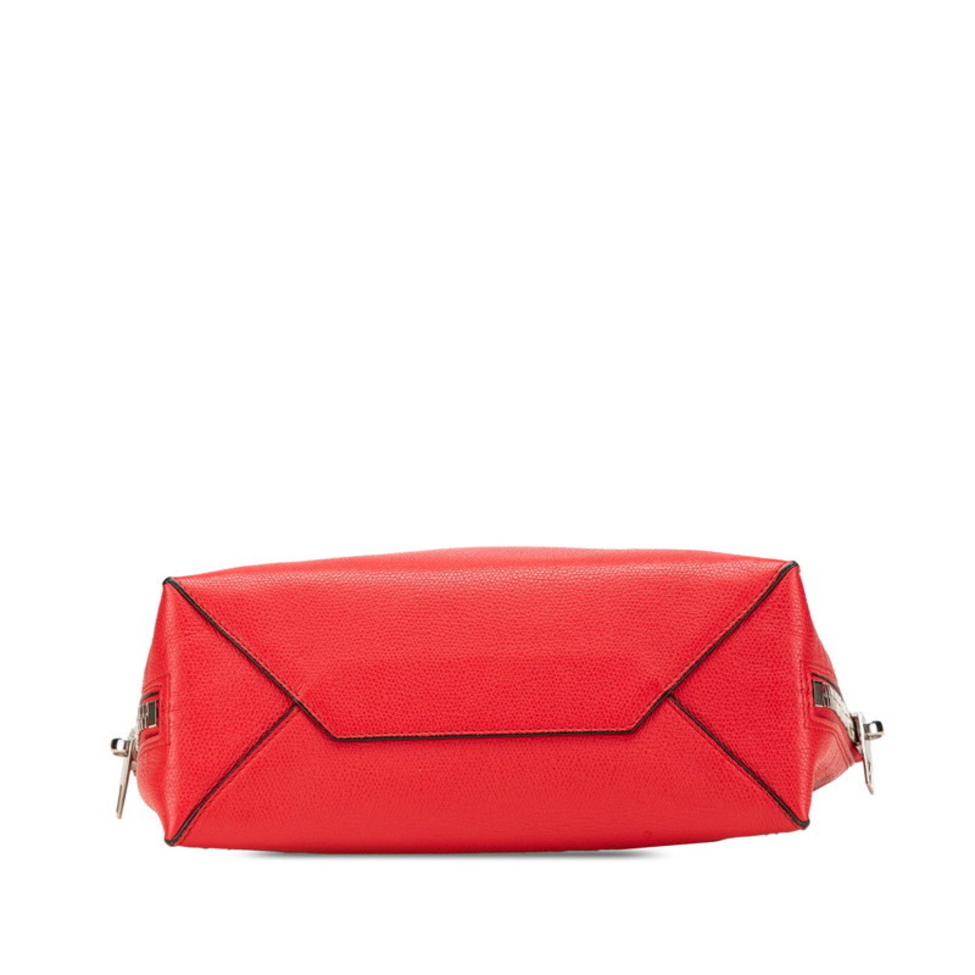 Balenciaga Balenciaga The Paper Mini Tote Bag/Shoulder Bag, 2-Way, 399531, Red Leather, Women's, BALENCIAGA Size ONE SIZE - 3 Thumbnail