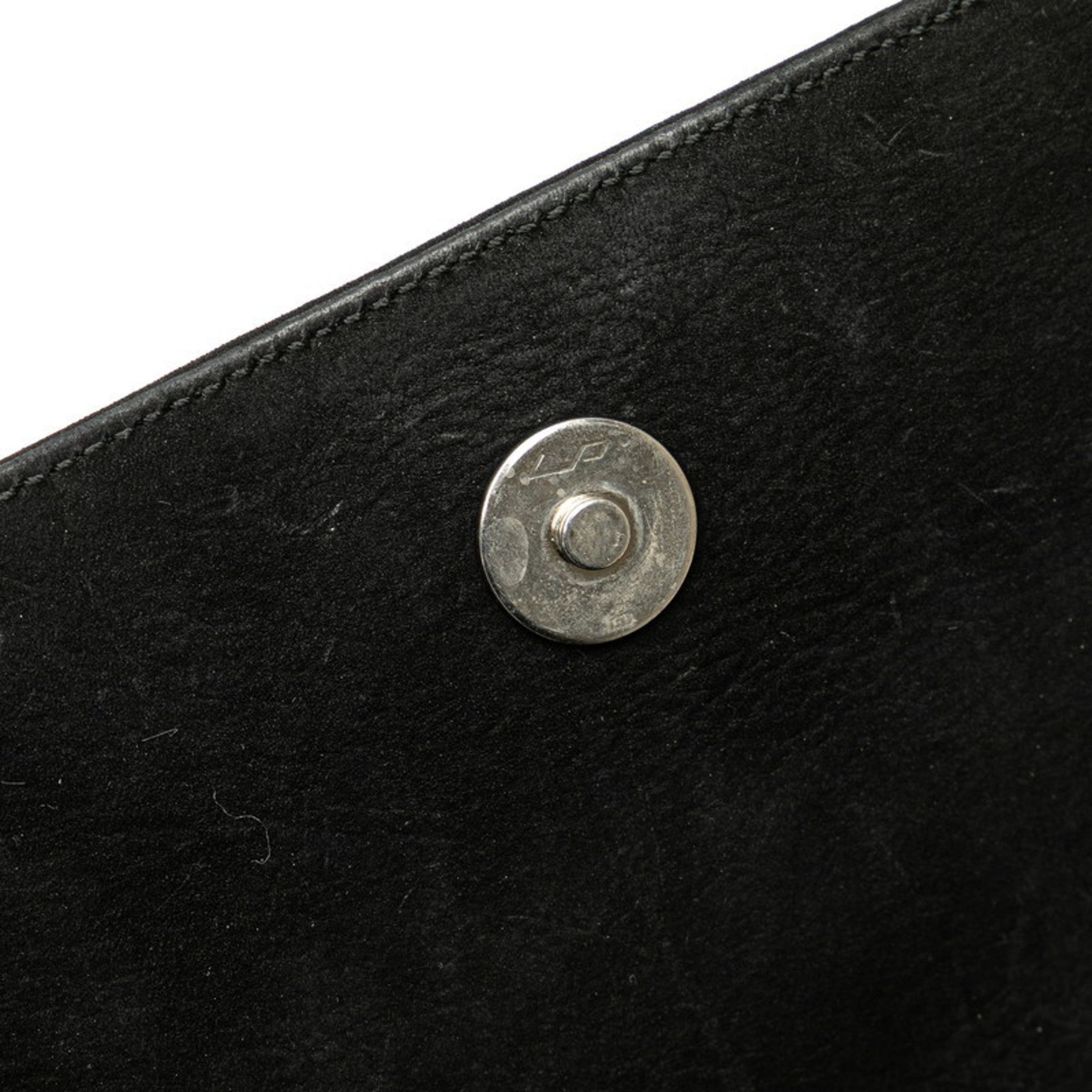 Salvatore Ferragamo Salvatore Ferragamo 2-way handbag/shoulder bag in black nubuck leather for women. Size ONE SIZE - 7 Thumbnail