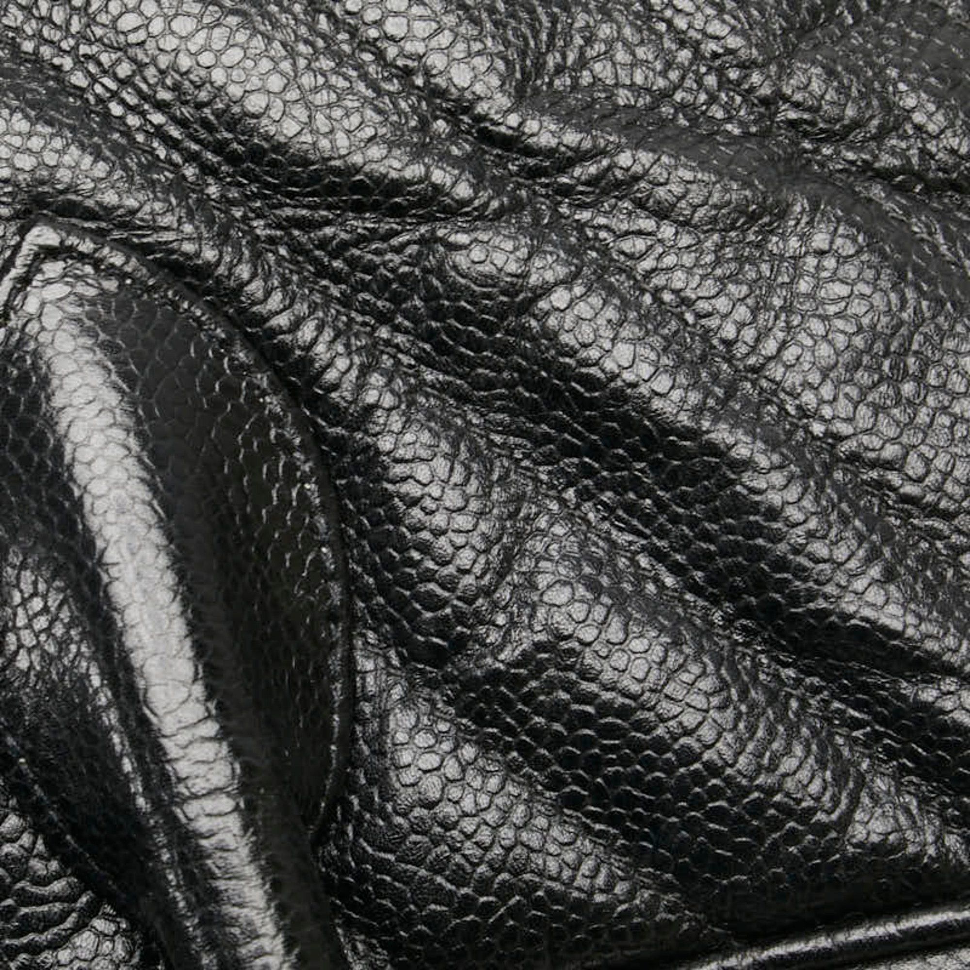 Chanel Chanel Chevron V-Stitch Handbag in Black Caviar Leather for Women Size ONE SIZE - 6 Thumbnail