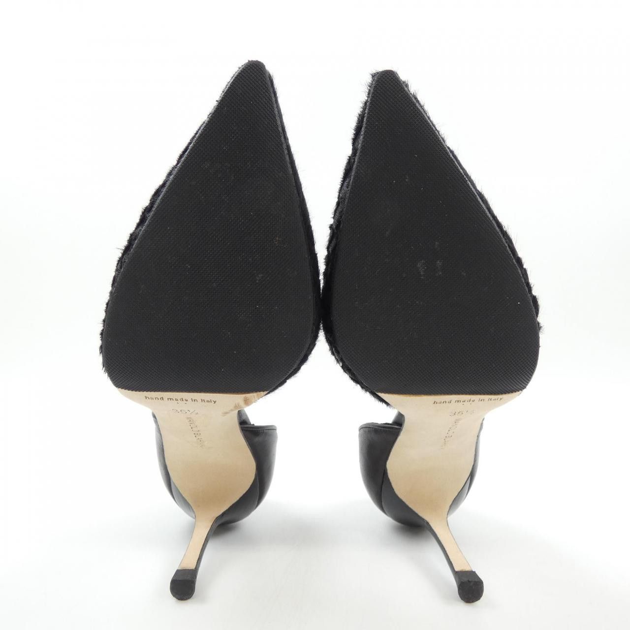 Manolo Blahnik Manolo Blahnik Manolo Blahnik Haircalf Pumps Natural Material Shoes DUTY FREE for USA Size ONE SIZE - 4 Thumbnail