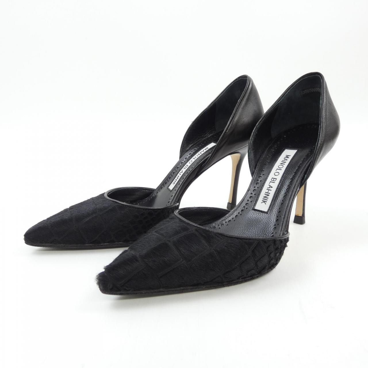 Manolo Blahnik Manolo Blahnik Manolo Blahnik Haircalf Pumps Natural Material Shoes DUTY FREE for USA Size ONE SIZE - 3 Thumbnail