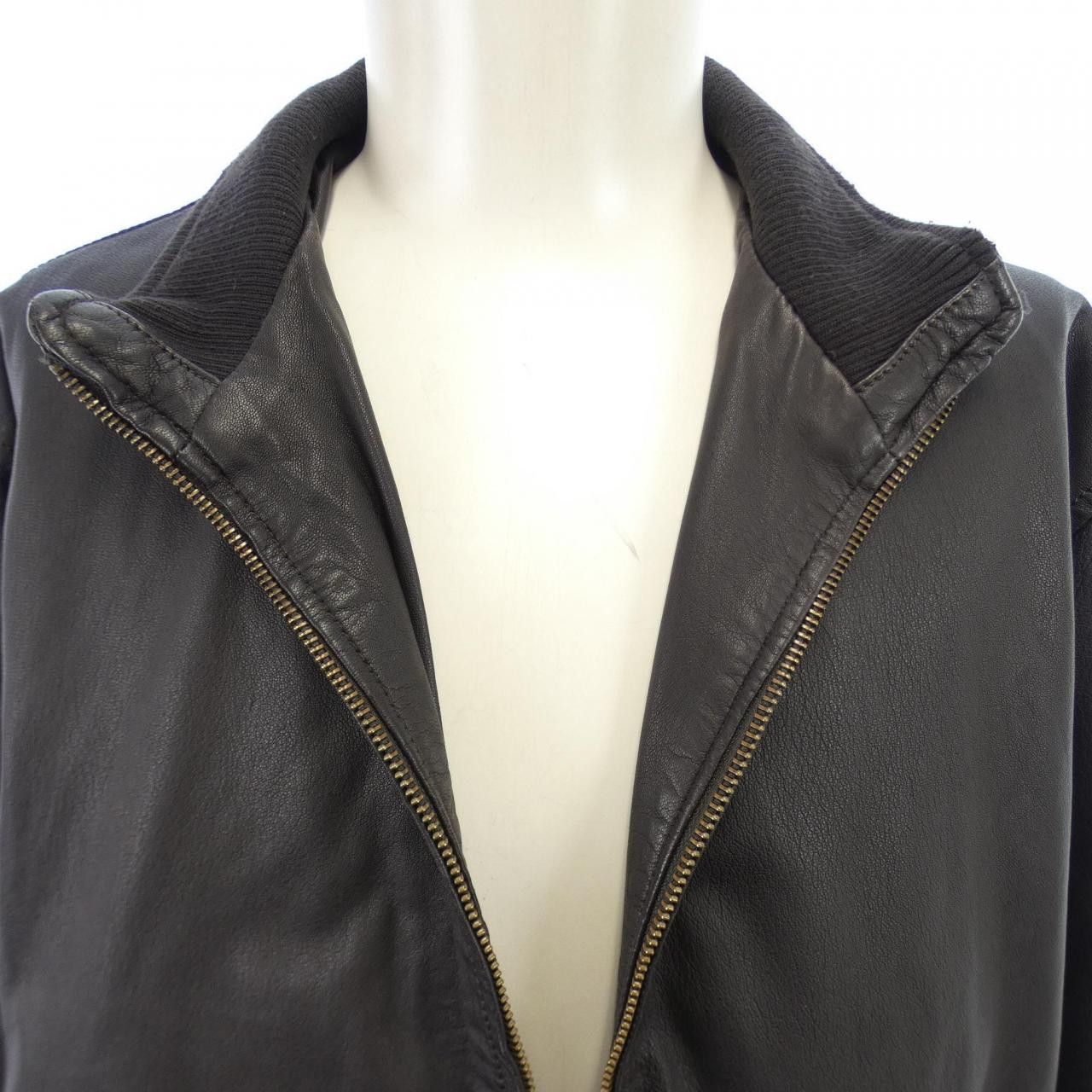 Other Other D'AMICO Leather Jacket Leather Outerwear DUTY FREE for USA Size ONE SIZE - 5 Thumbnail