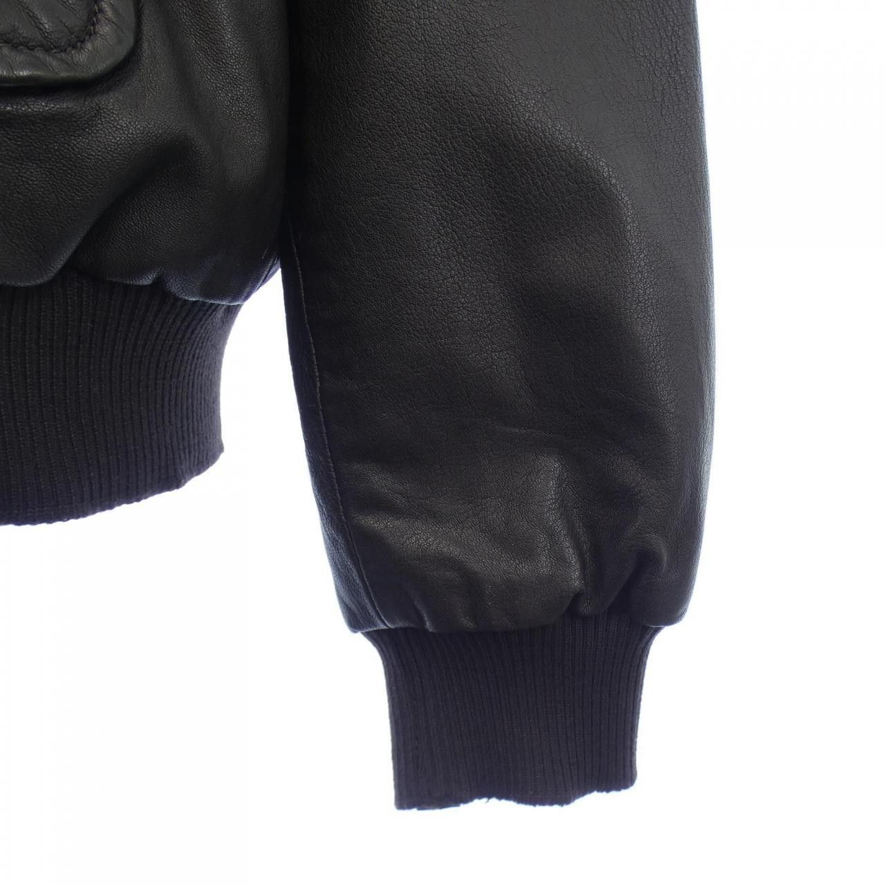 Other Other D'AMICO Leather Jacket Leather Outerwear DUTY FREE for USA Size ONE SIZE - 6 Thumbnail