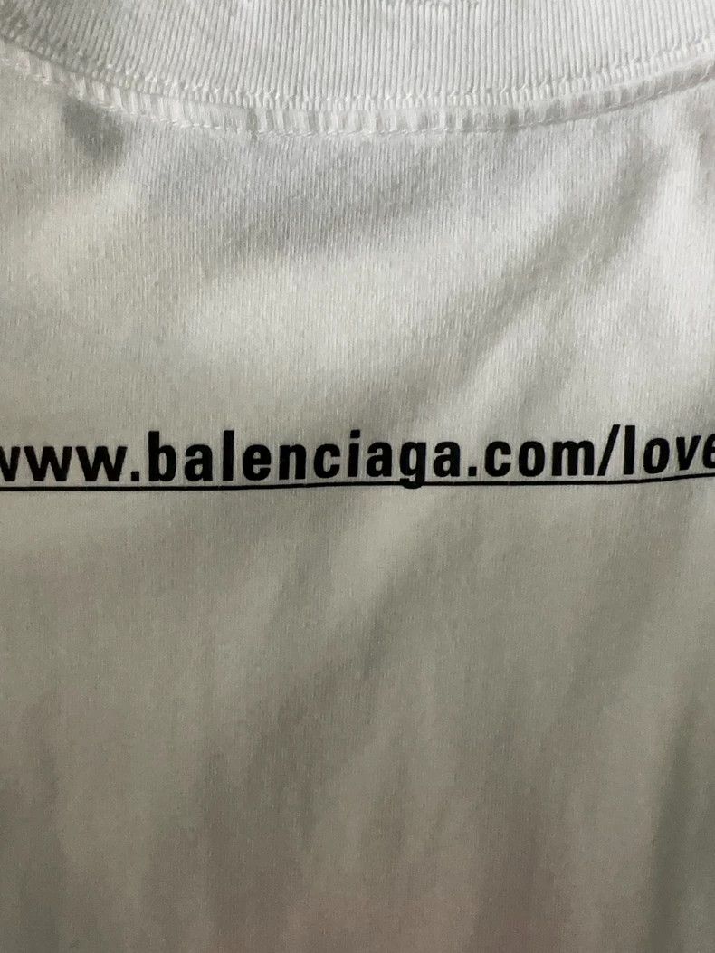 Balenciaga Balenciaga I Heart U Print Short Sleeve T-Shirt - dmc Size US M / EU 48-50 / 2 - 9 Thumbnail