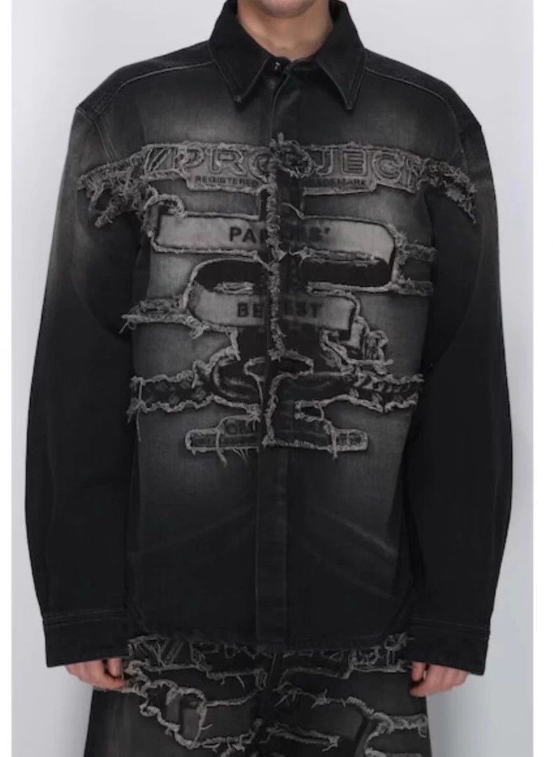 Y/Project Y/Project 23FW Embroidered Denim Jacket - dmc Size US S / EU 44-46 / 1 - 2 Thumbnail