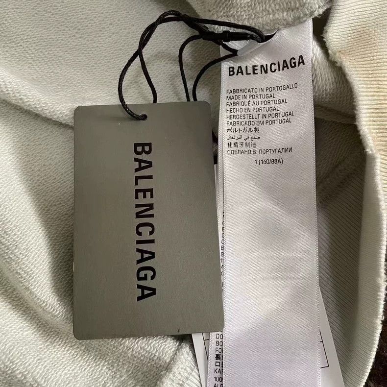 Balenciaga Balenciaga Logo Print Hoodie White - dmc Size US L / EU 52-54 / 3 - 4 Thumbnail