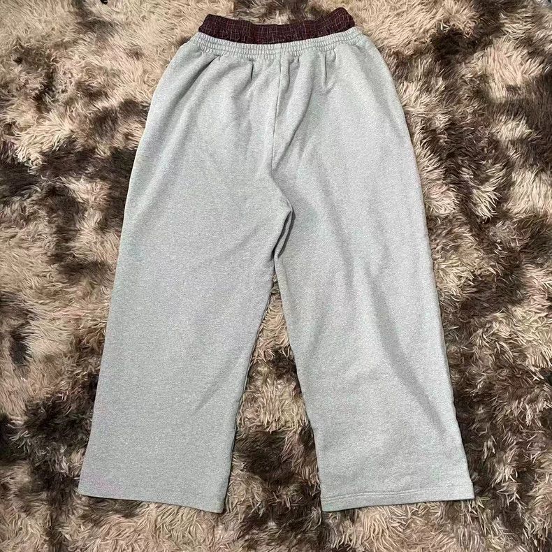 Balenciaga Balenciaga Grey Plaid Baggy Sweatpants - dmc Size US 28 / EU 44 - 2 Thumbnail