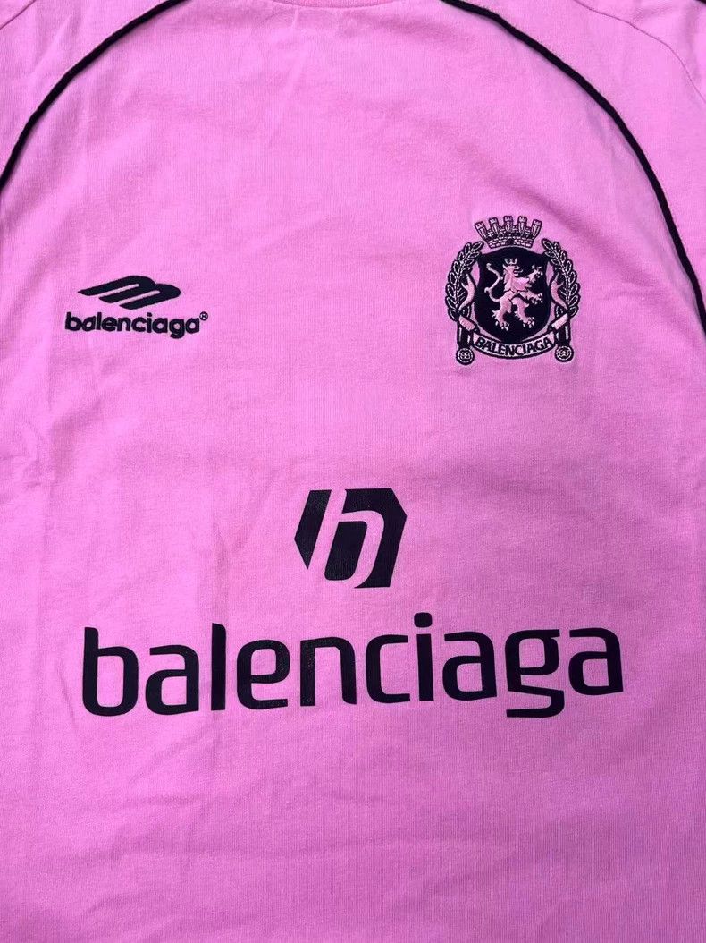 Balenciaga Balenciaga Soccer SS24 Logo Print T-Shirt - dmc Size US XL / EU 56 / 4 - 3 Thumbnail