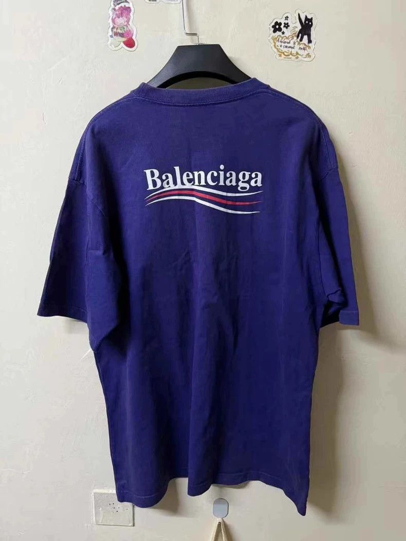 Balenciaga Balenciaga Blue Coke Print Short Sleeve S - dmc Size US S / EU 44-46 / 1 - 2 Thumbnail